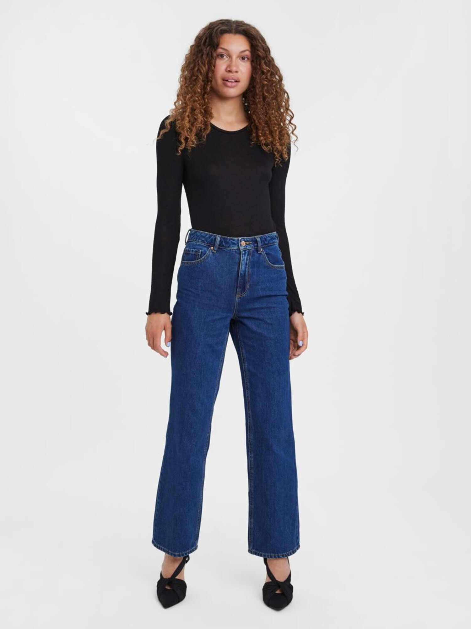 VERO MODA Jeans 'KITHY' albastru închis - Pled.ro