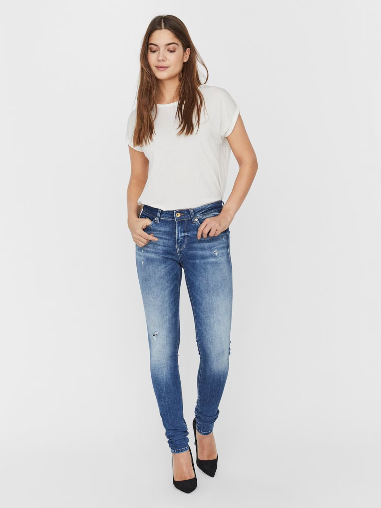 VERO MODA Jeans 'Lux' albastru denim - Pled.ro