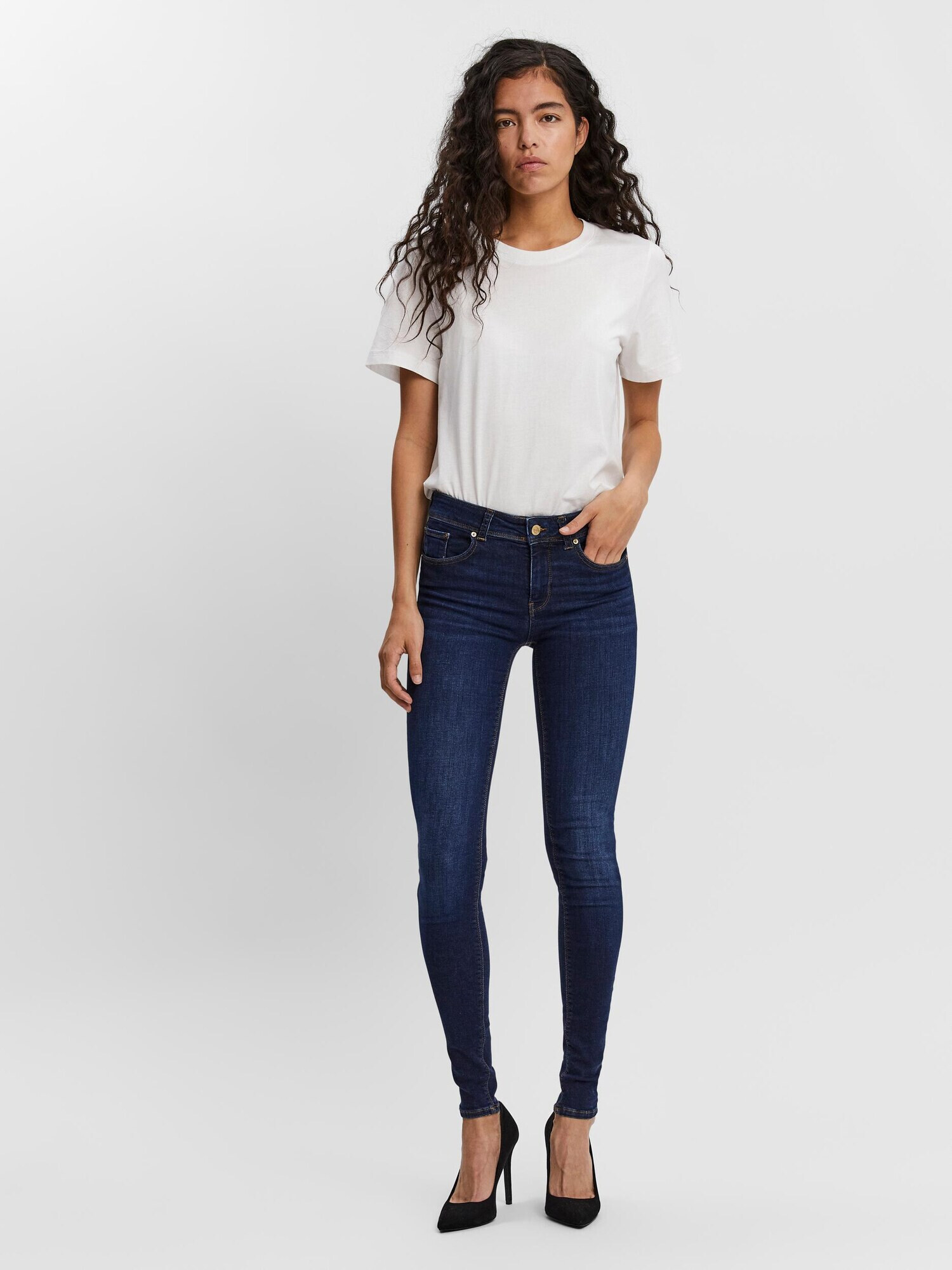 VERO MODA Jeans 'Lux' albastru închis - Pled.ro