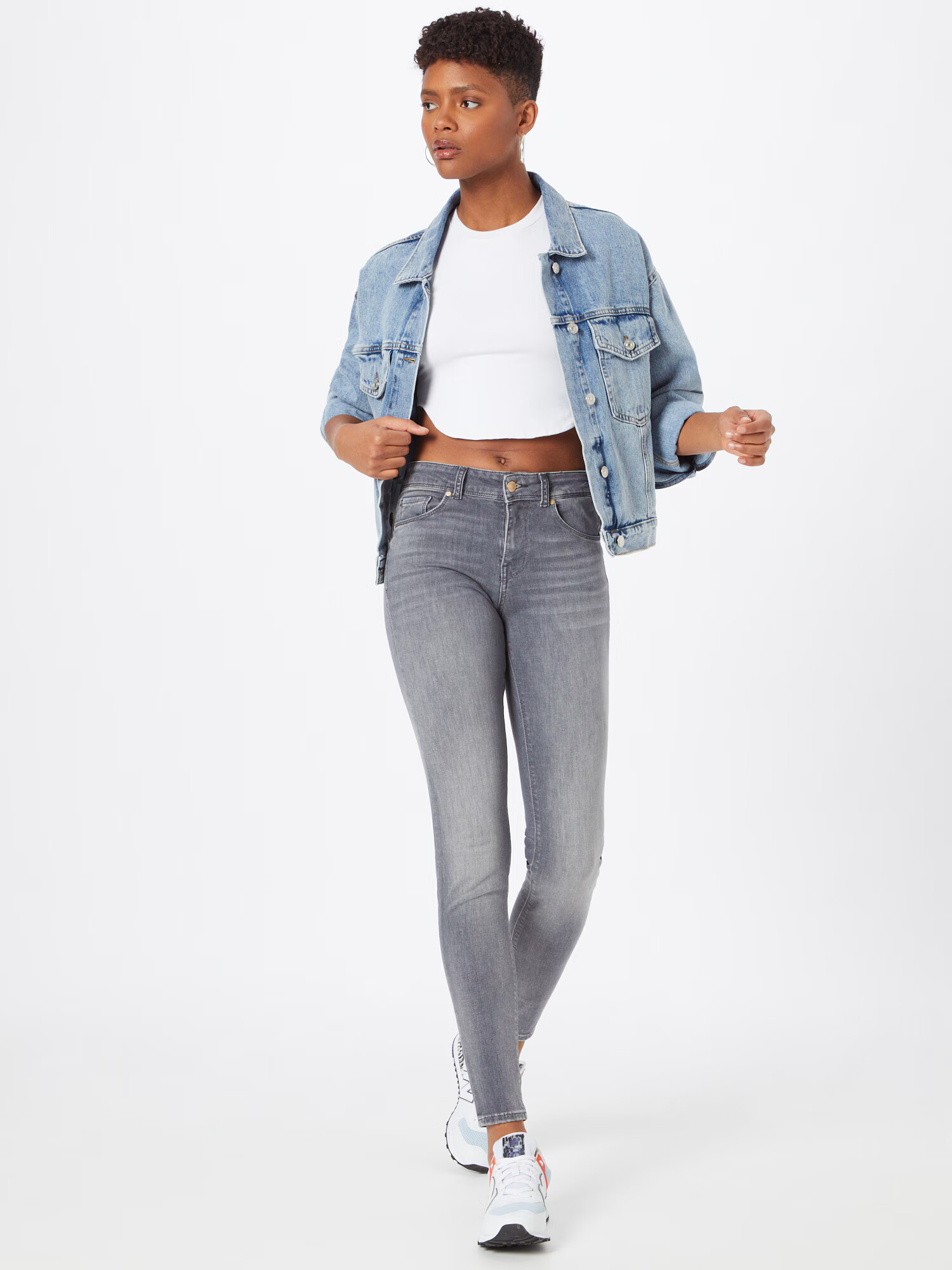 VERO MODA Jeans 'Lux' gri denim - Pled.ro