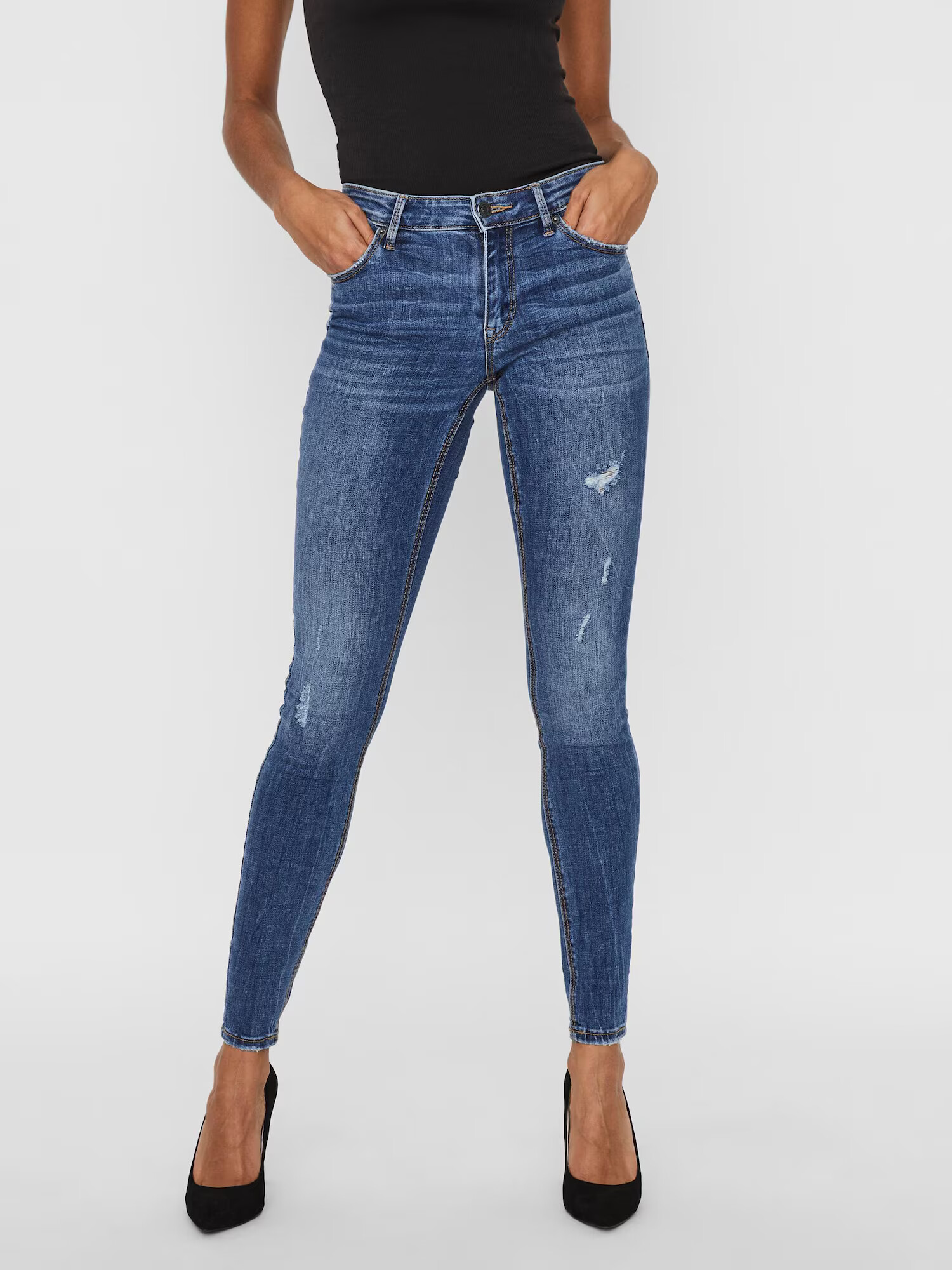 VERO MODA Jeans 'Lydia' albastru denim - Pled.ro