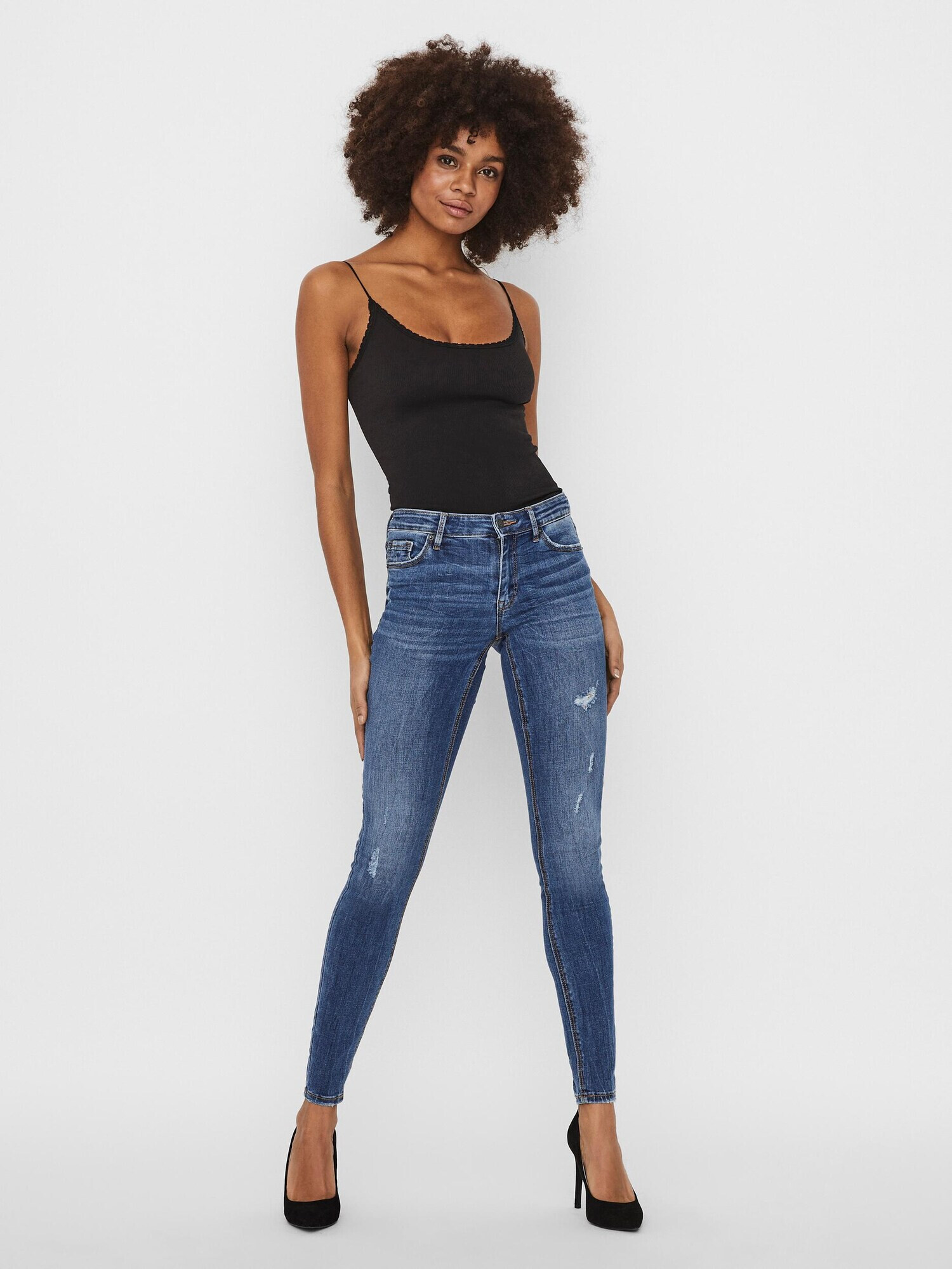 VERO MODA Jeans 'Lydia' albastru denim - Pled.ro