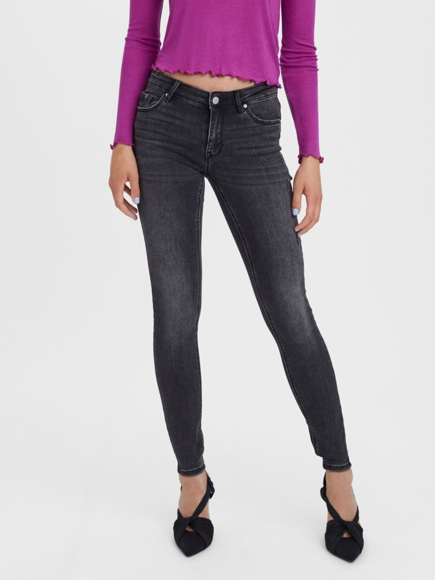 VERO MODA Jeans 'LYDIA' negru denim - Pled.ro