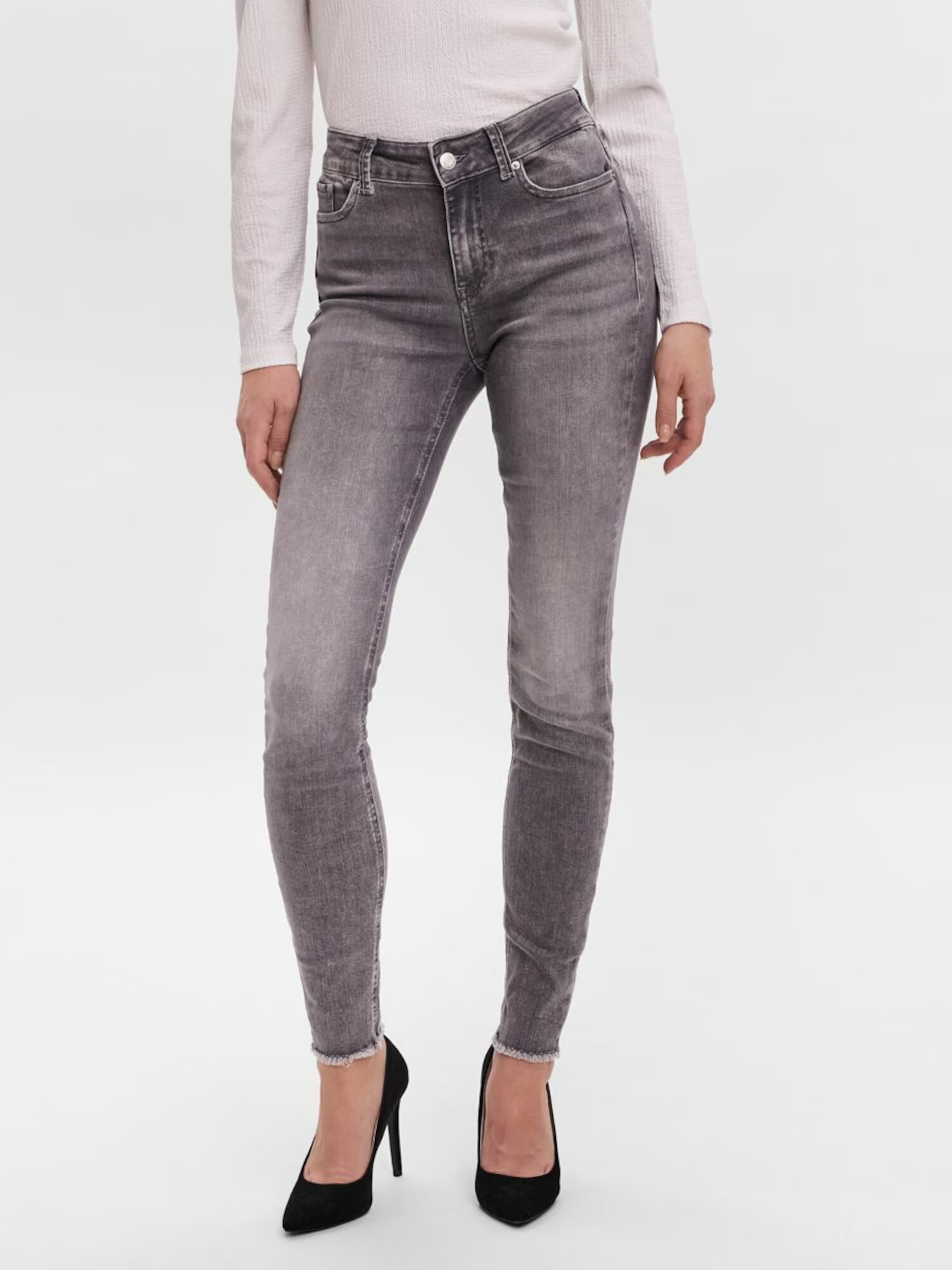 VERO MODA Jeans 'Peach' gri denim - Pled.ro