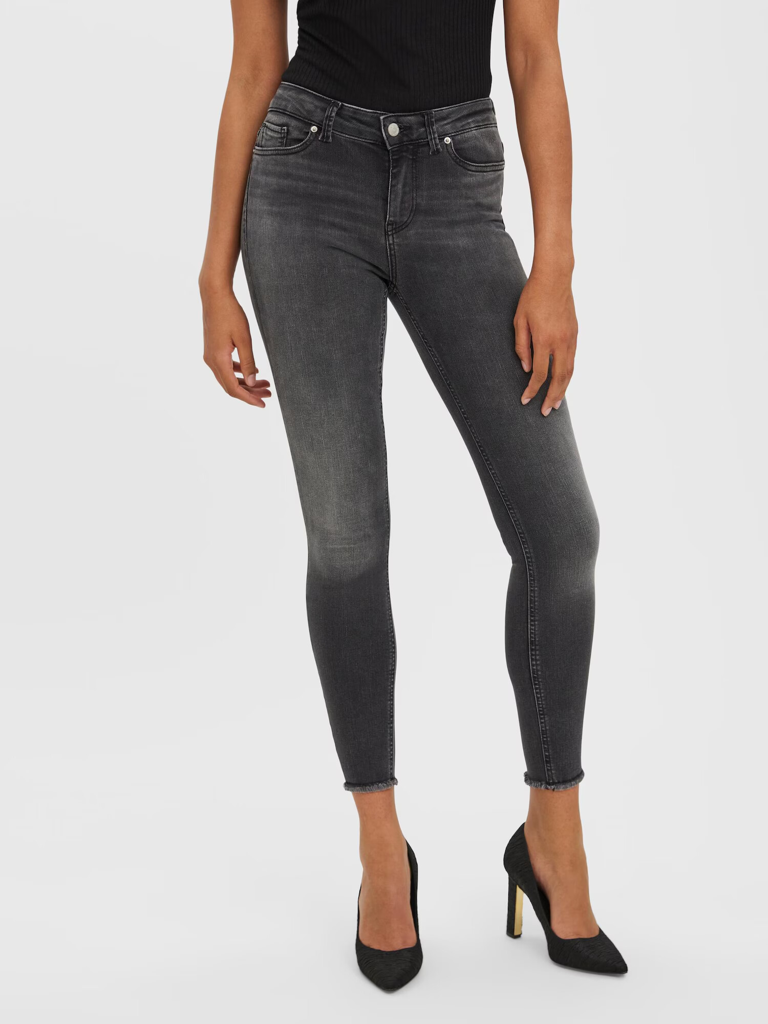 VERO MODA Jeans 'Peach' gri denim - Pled.ro