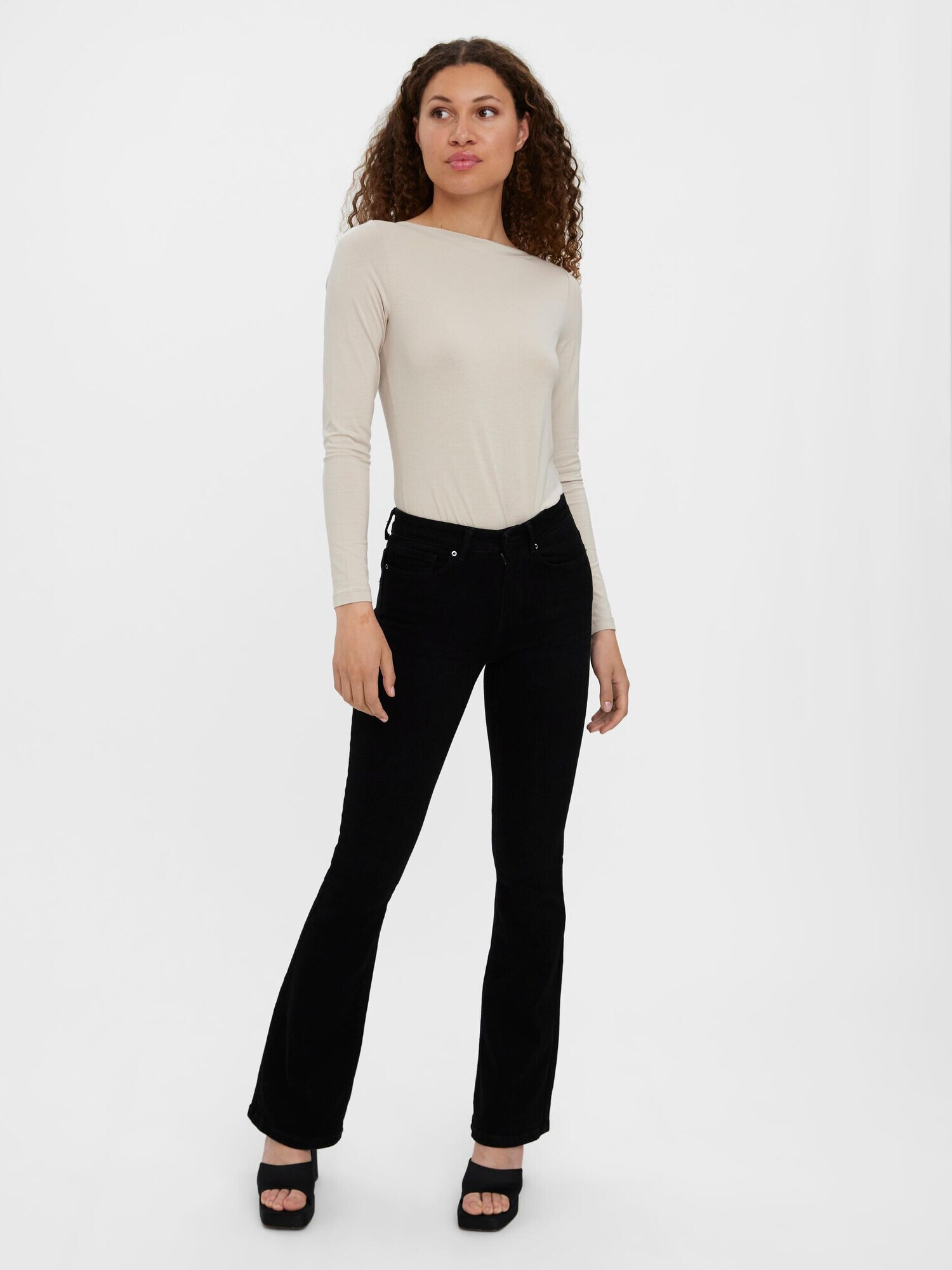 VERO MODA Jeans 'Peachy' negru denim - Pled.ro