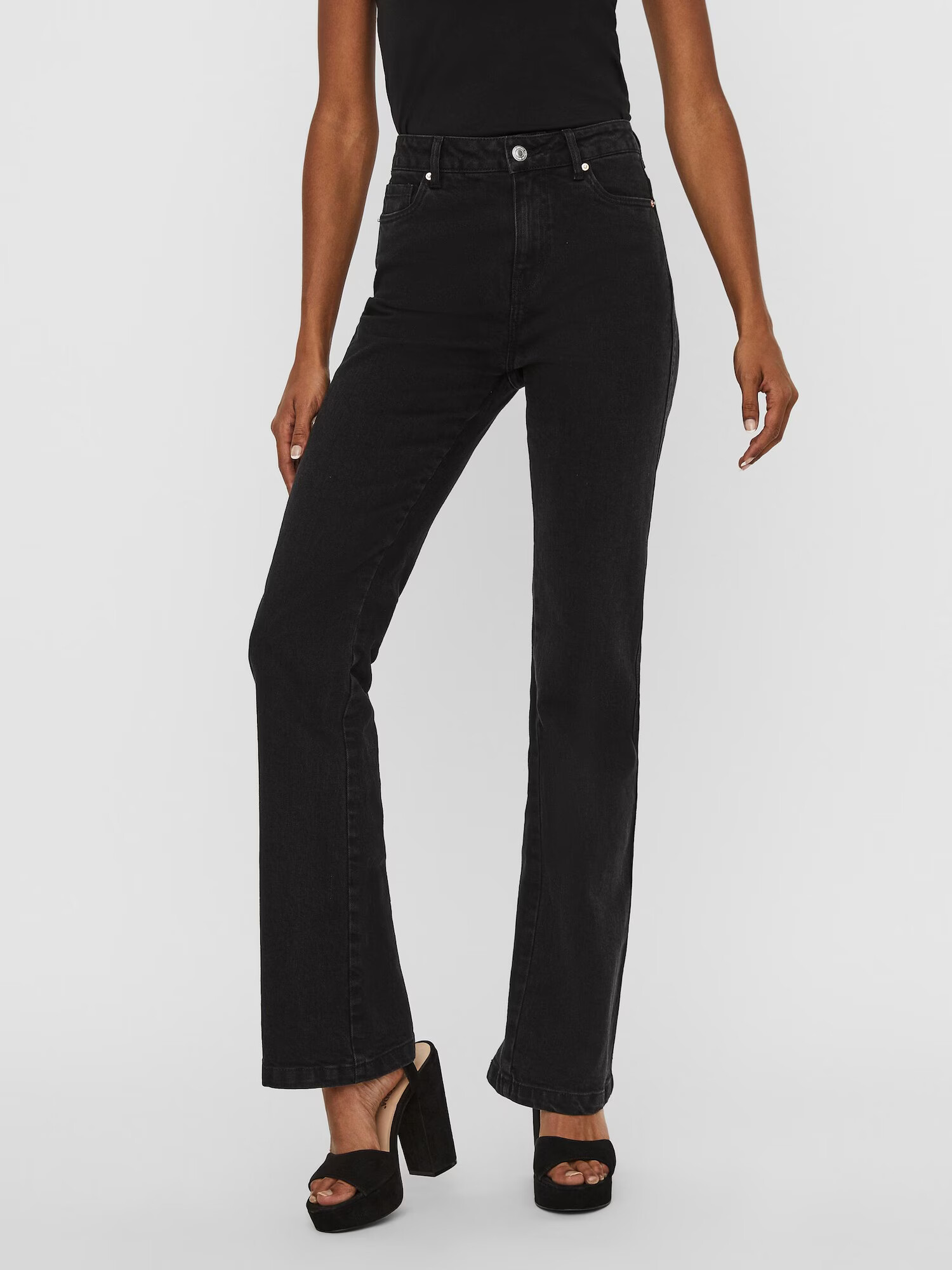 VERO MODA Jeans 'SAGA' negru denim - Pled.ro