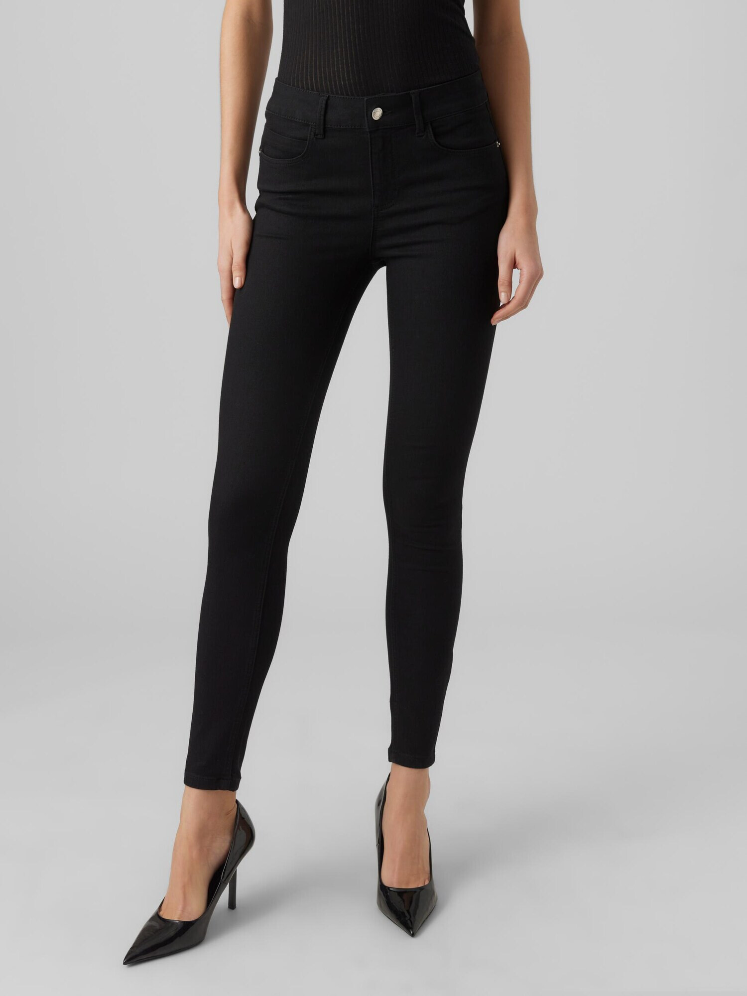 VERO MODA Jeans 'SELA' negru denim - Pled.ro