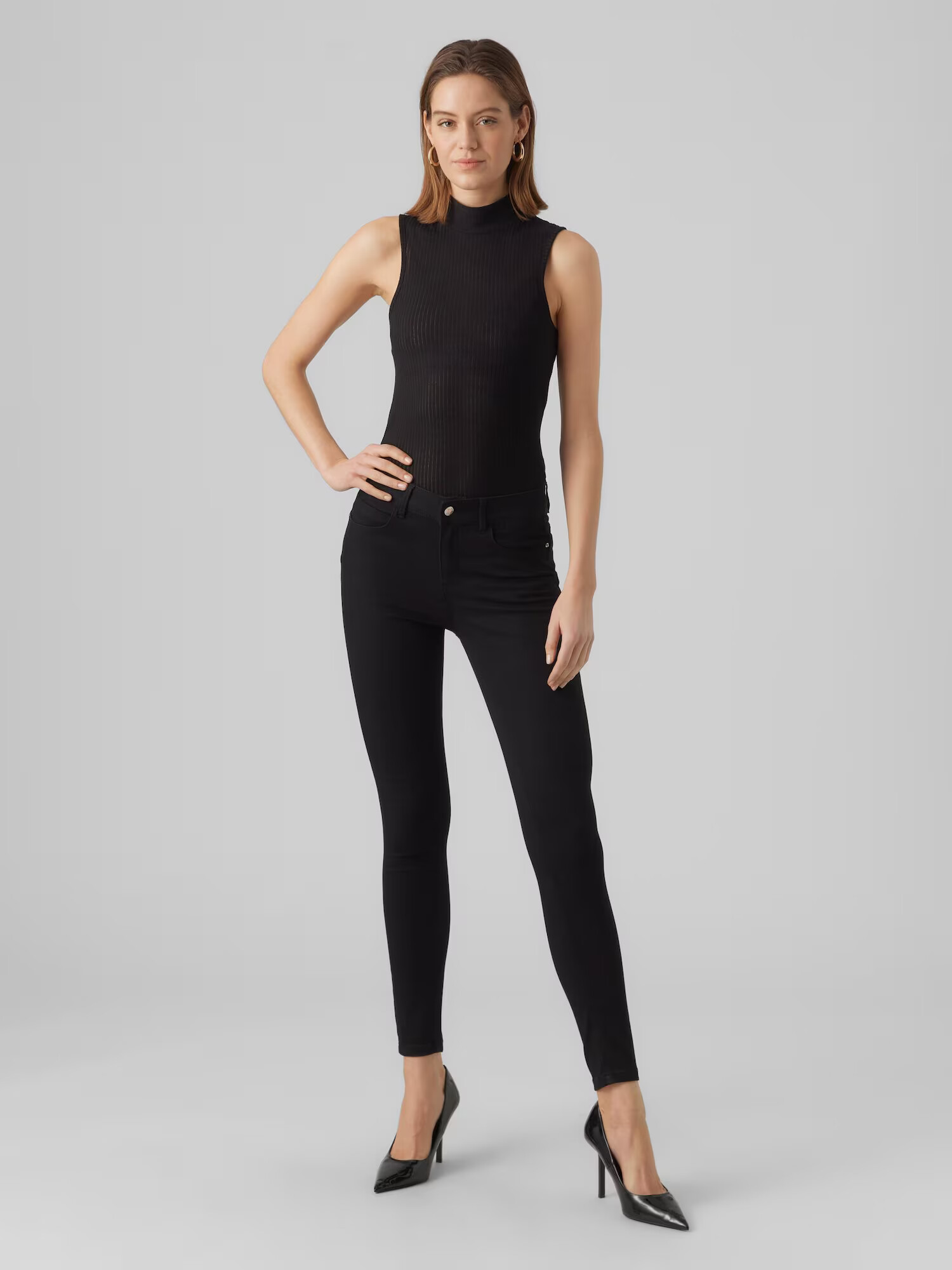 VERO MODA Jeans 'SELA' negru denim - Pled.ro