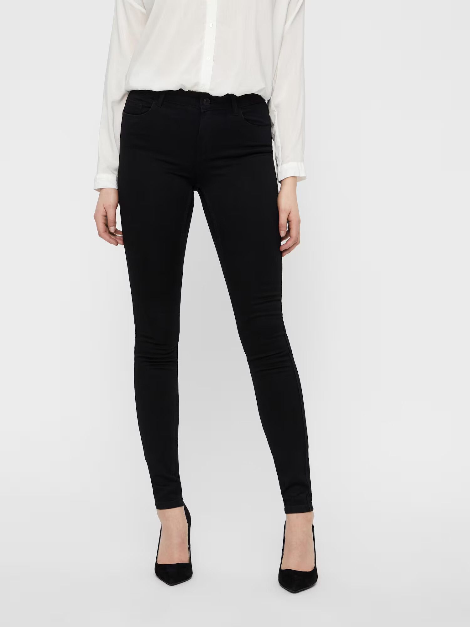 VERO MODA Jeans 'SEVEN' negru - Pled.ro