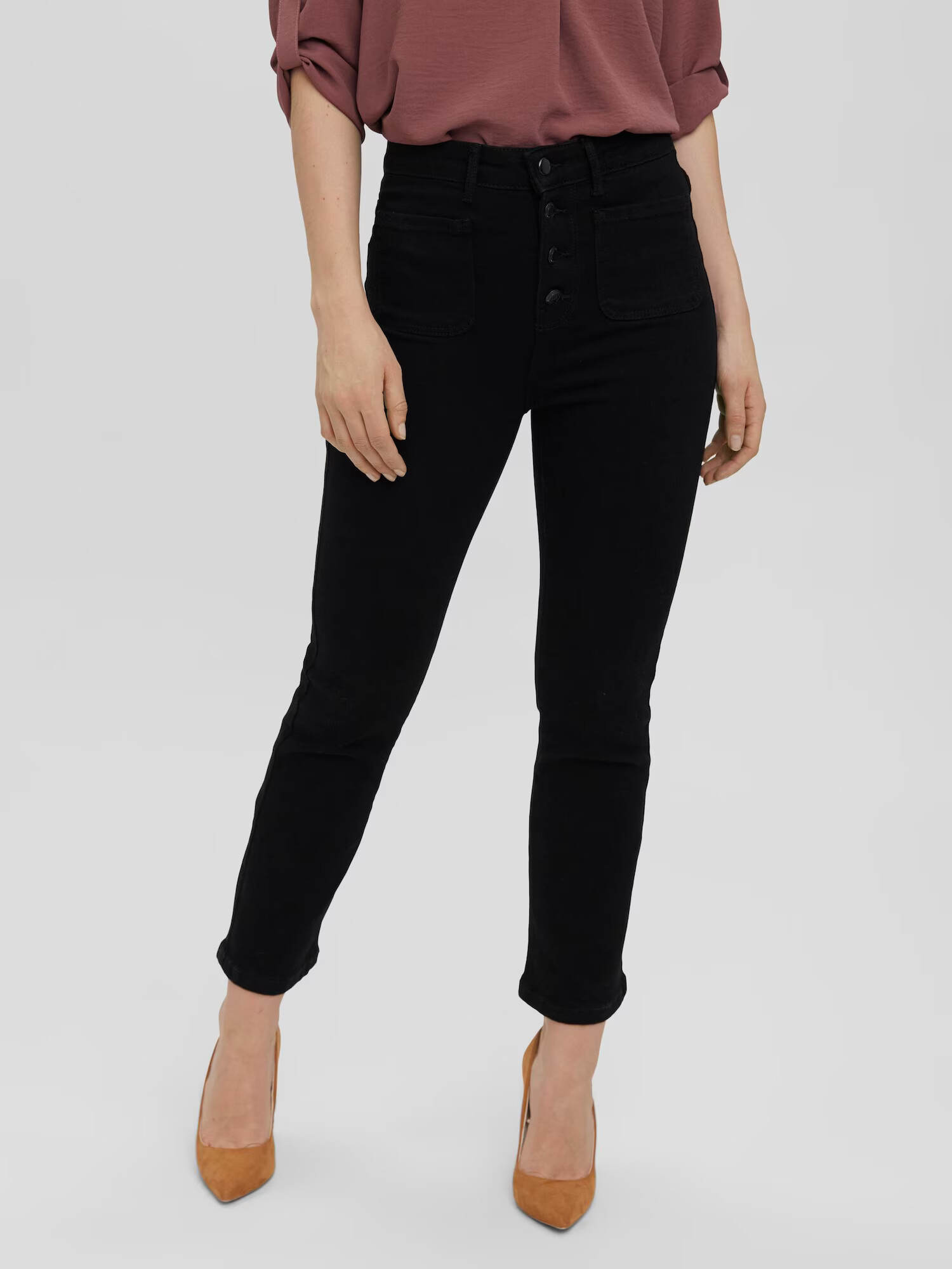 VERO MODA Jeans 'Stella' negru - Pled.ro