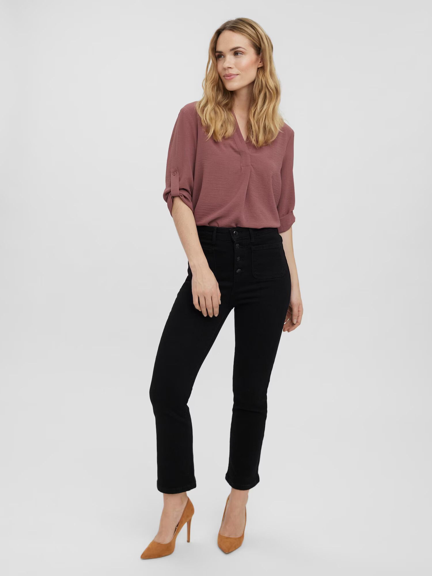 VERO MODA Jeans 'Stella' negru - Pled.ro