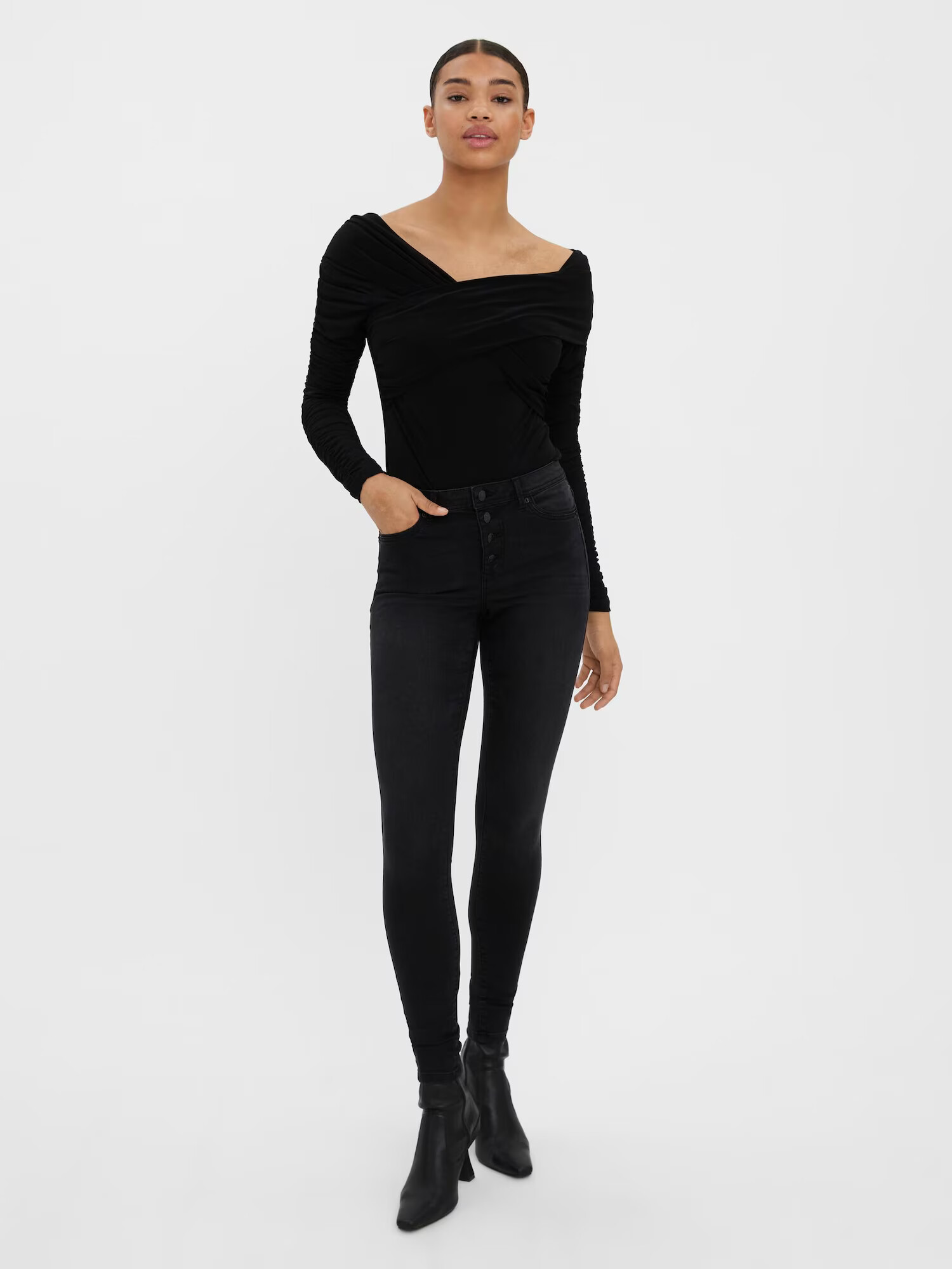 VERO MODA Jeans 'Tanya' negru denim - Pled.ro