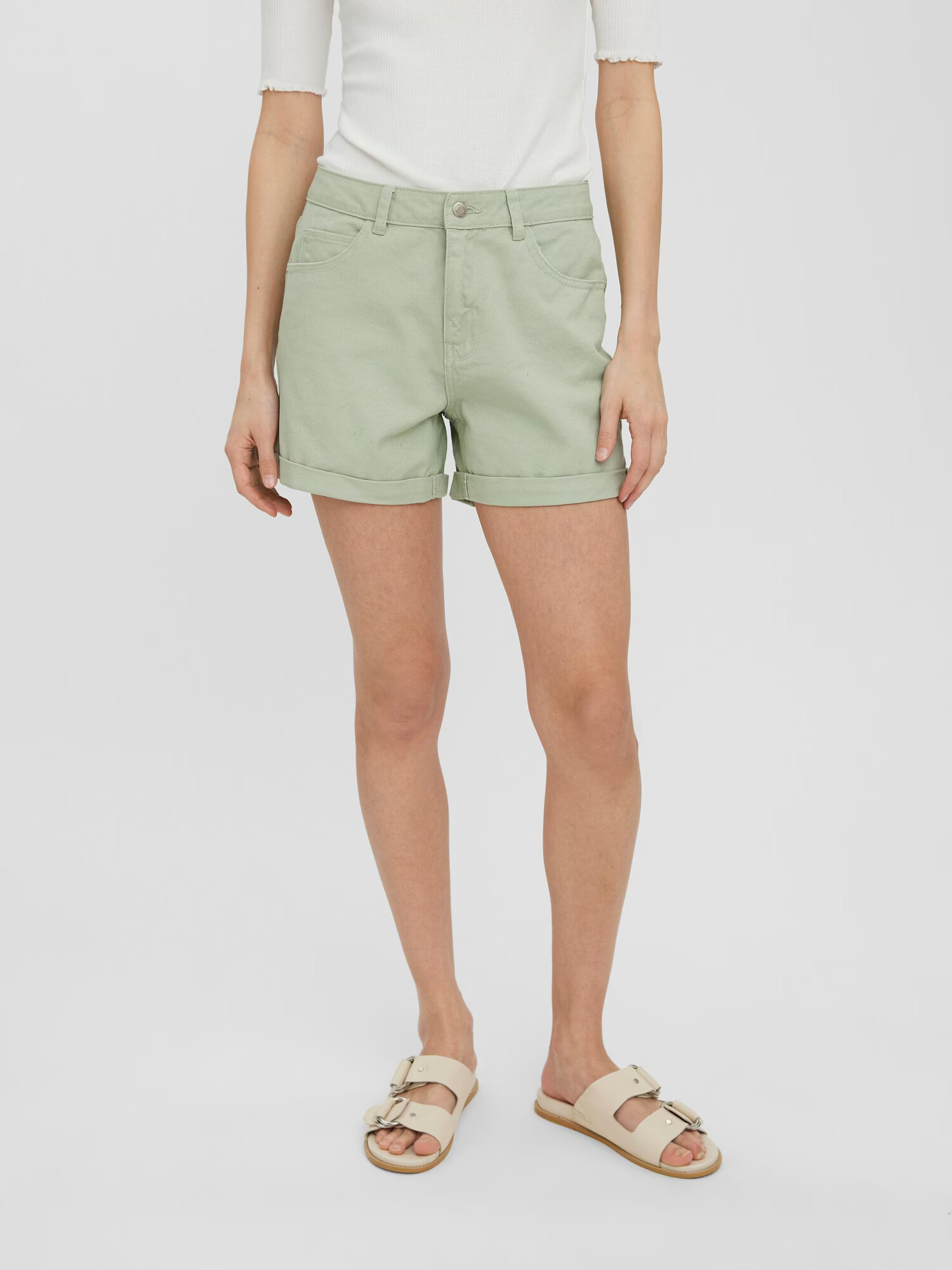 VERO MODA Jeans verde pastel - Pled.ro