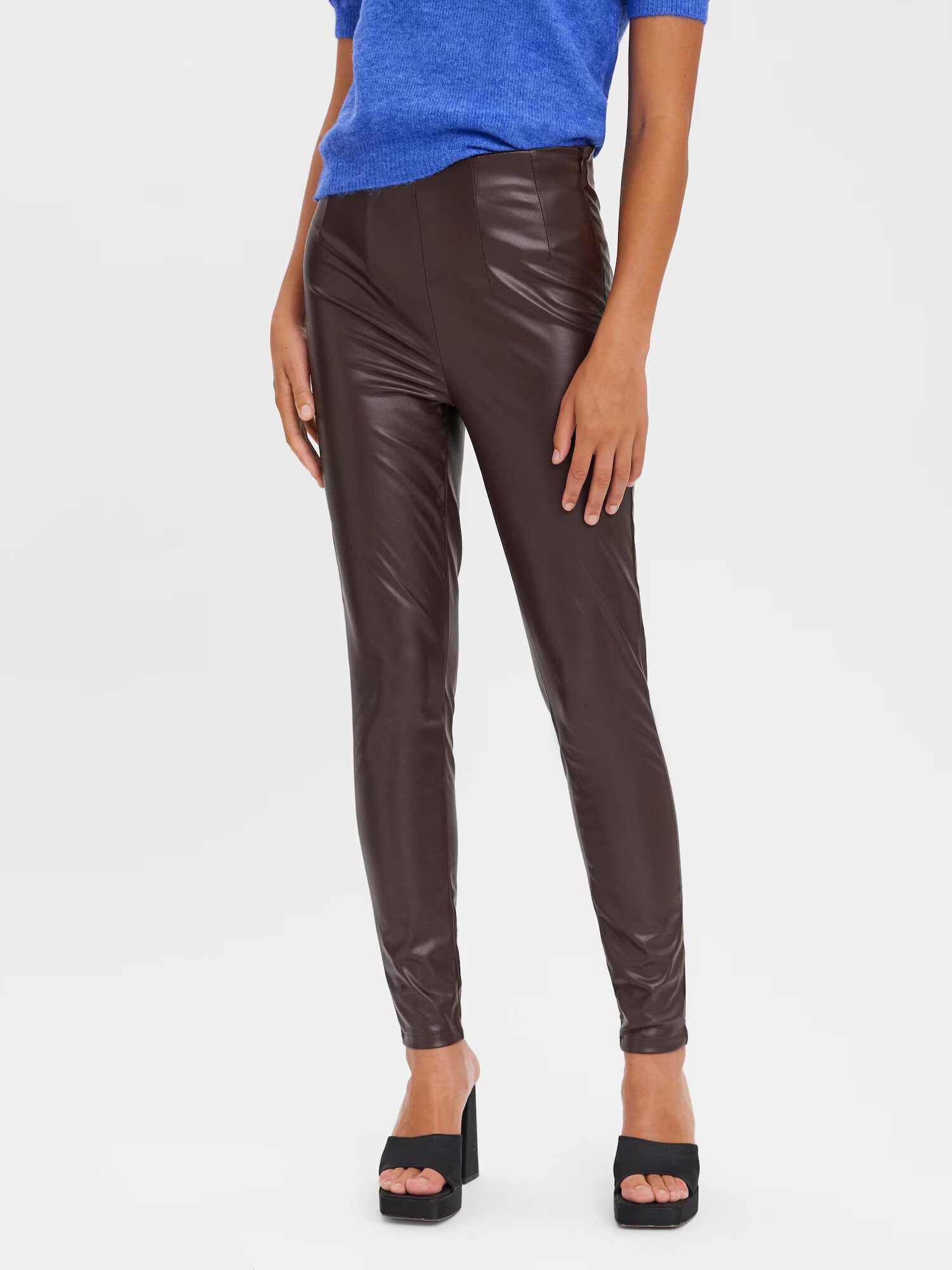 VERO MODA Leggings 'Lana' castaniu - Pled.ro