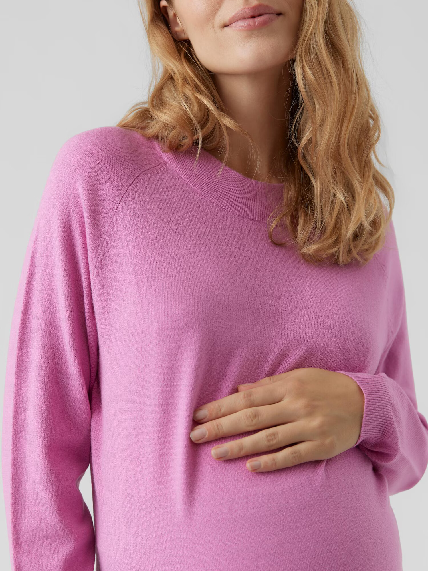 Vero Moda Maternity Pulover 'Happiness' roz eozină - Pled.ro