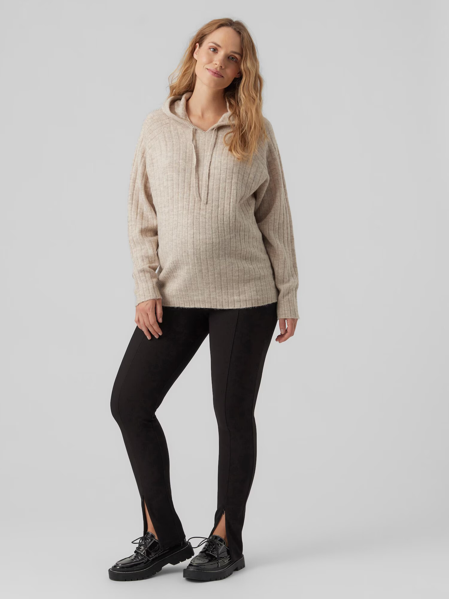 Vero Moda Maternity Pulover 'LULU LEFILE' bej amestecat - Pled.ro