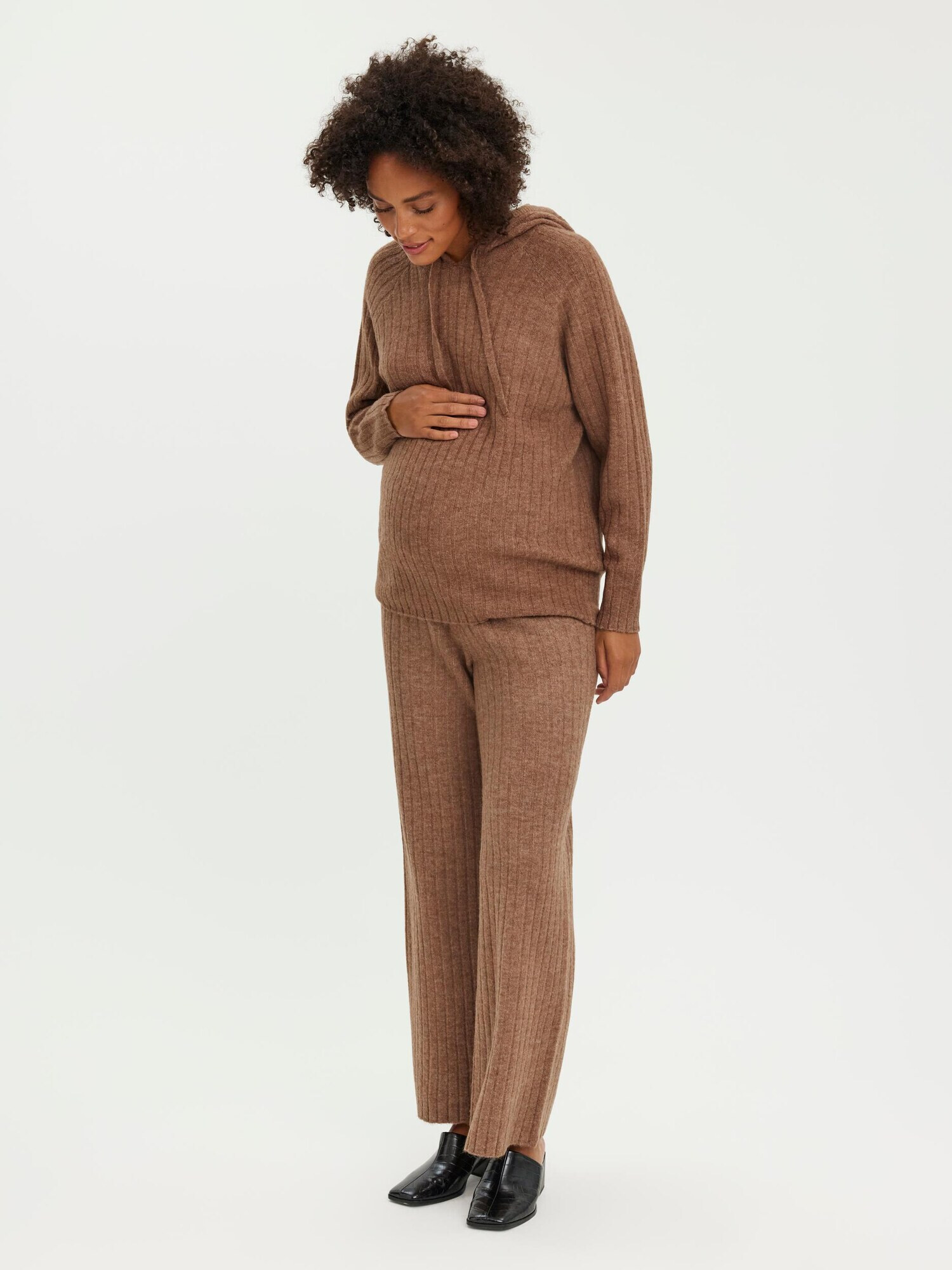 Vero Moda Maternity Pulover 'Lulu Lefile' maro - Pled.ro