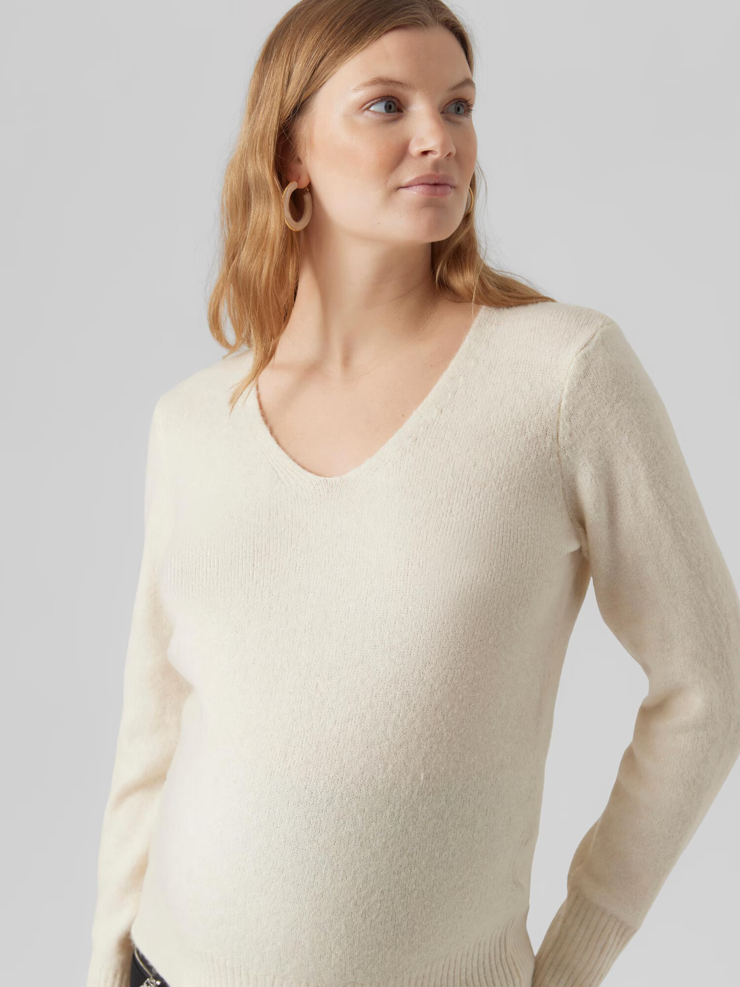 Vero Moda Maternity Pulover 'NEW WIND' bej amestecat - Pled.ro