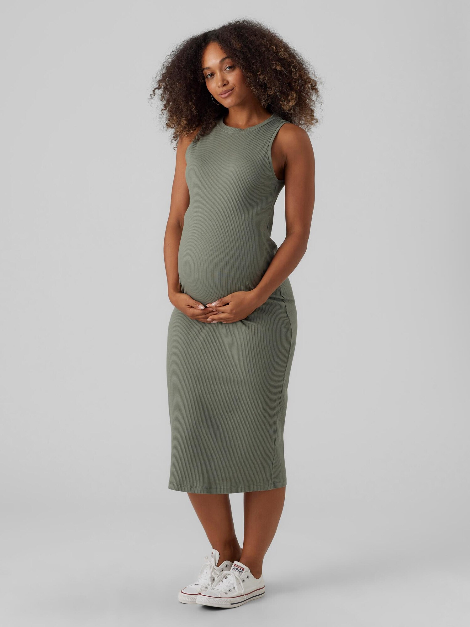 Vero Moda Maternity Rochie 'LAVENDER' verde închis - Pled.ro