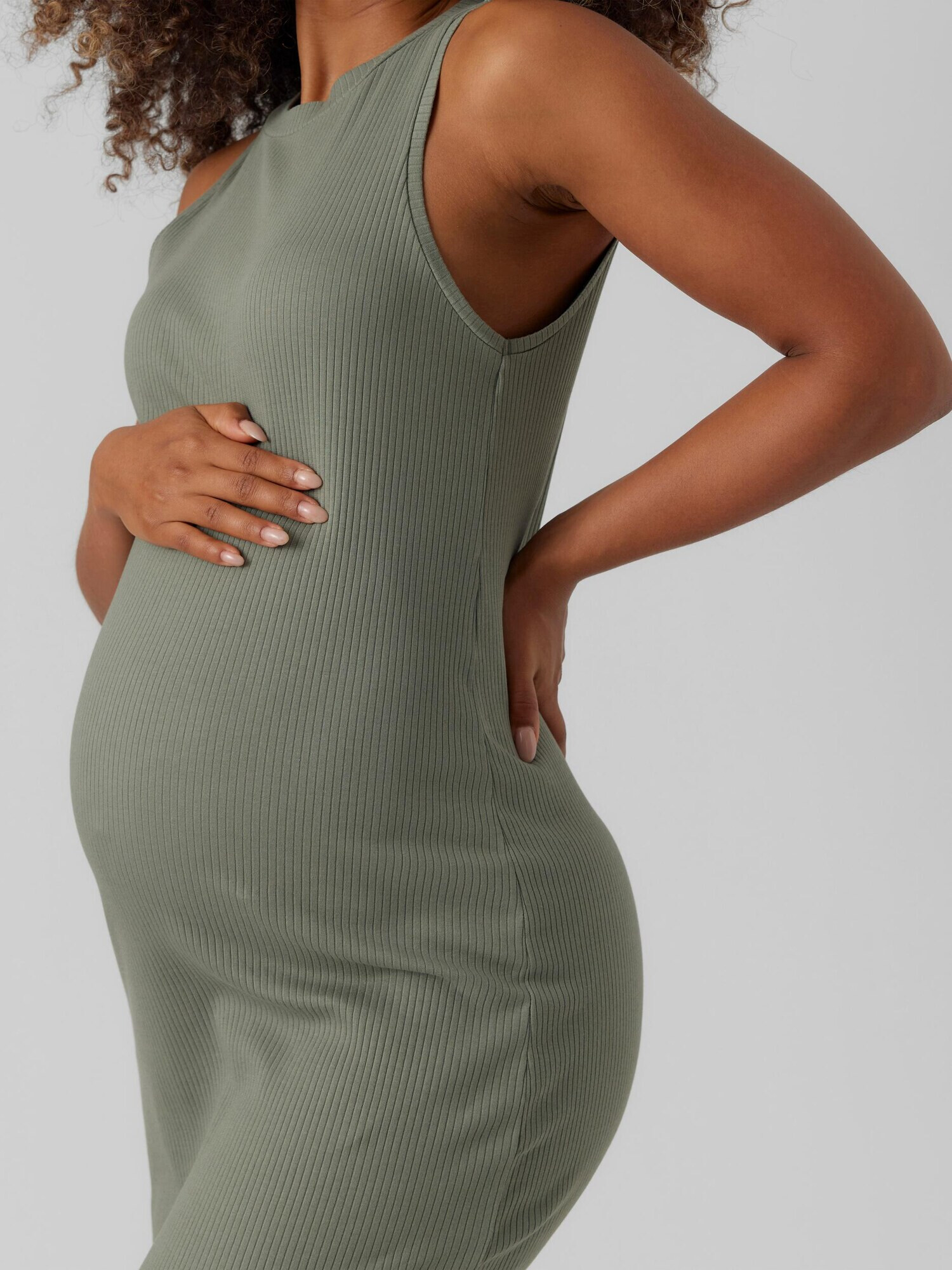 Vero Moda Maternity Rochie 'LAVENDER' verde închis - Pled.ro