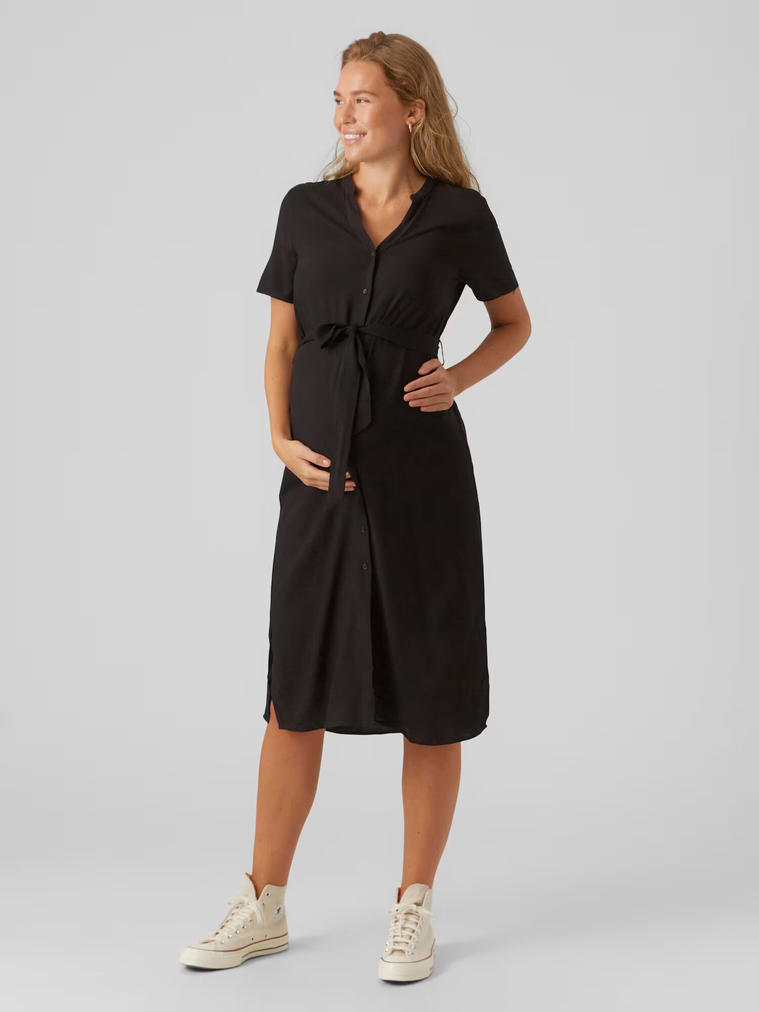 Vero Moda Maternity Rochie tip bluză 'VICA' negru - Pled.ro