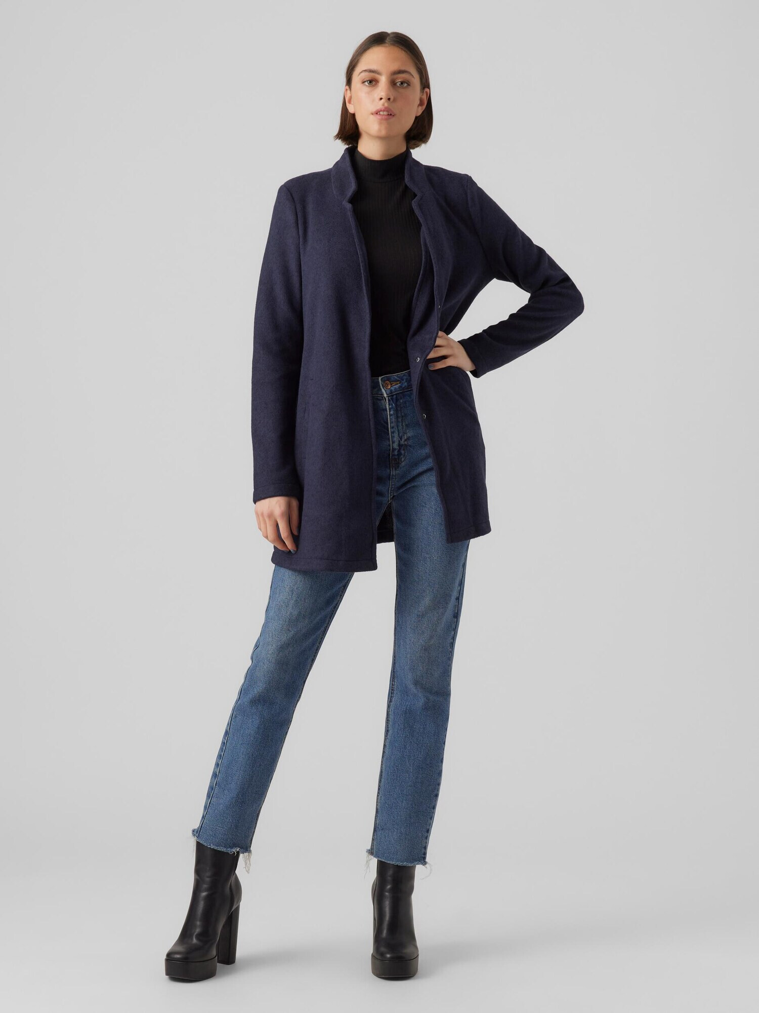 VERO MODA Palton de primăvară-toamnă 'KATRINE' bleumarin - Pled.ro