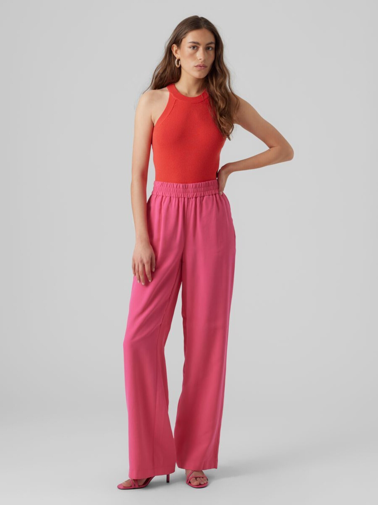 VERO MODA Pantaloni 'CARMEN' roz - Pled.ro