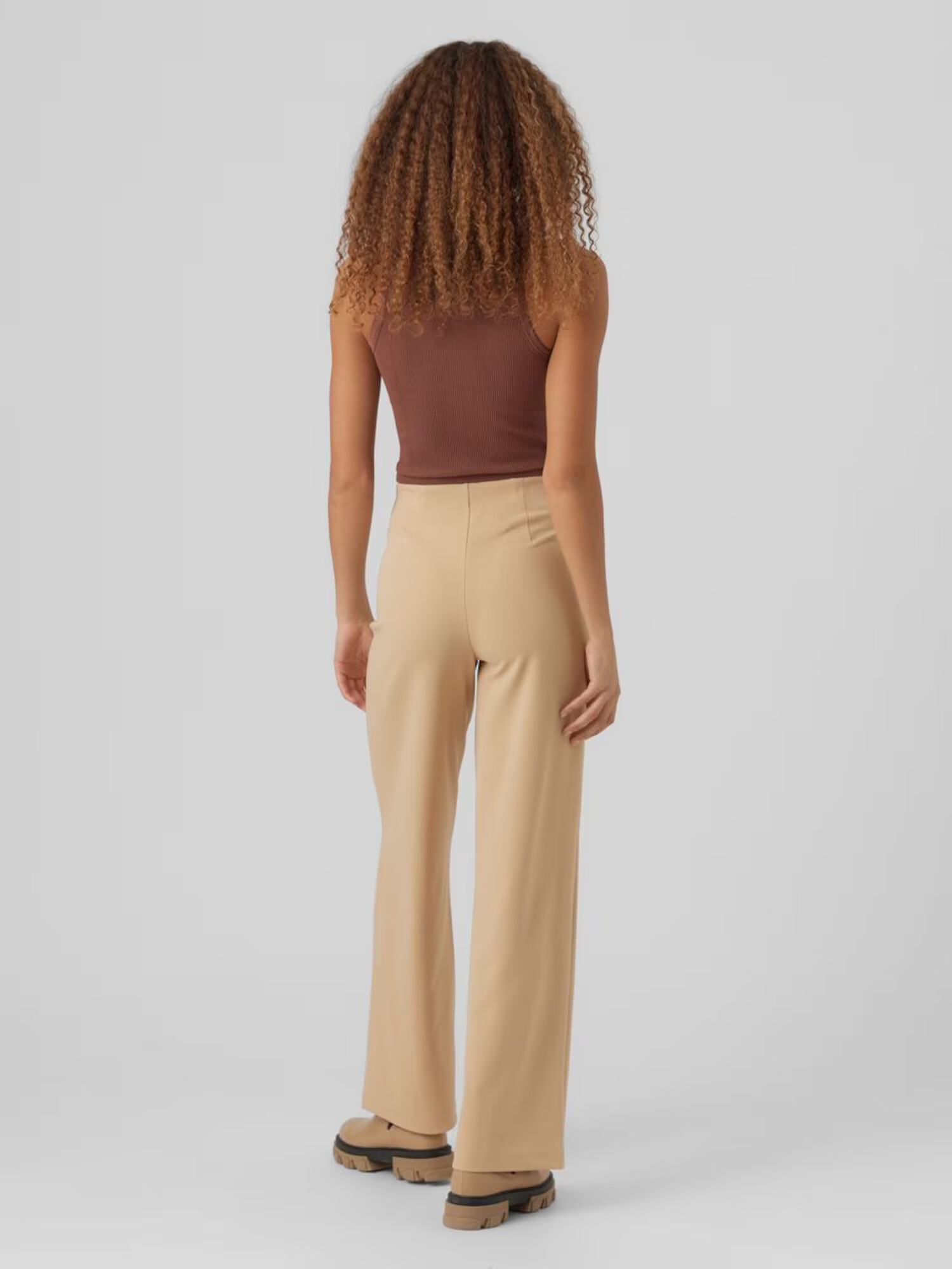 VERO MODA Pantaloni cu dungă 'Becky' bej - Pled.ro