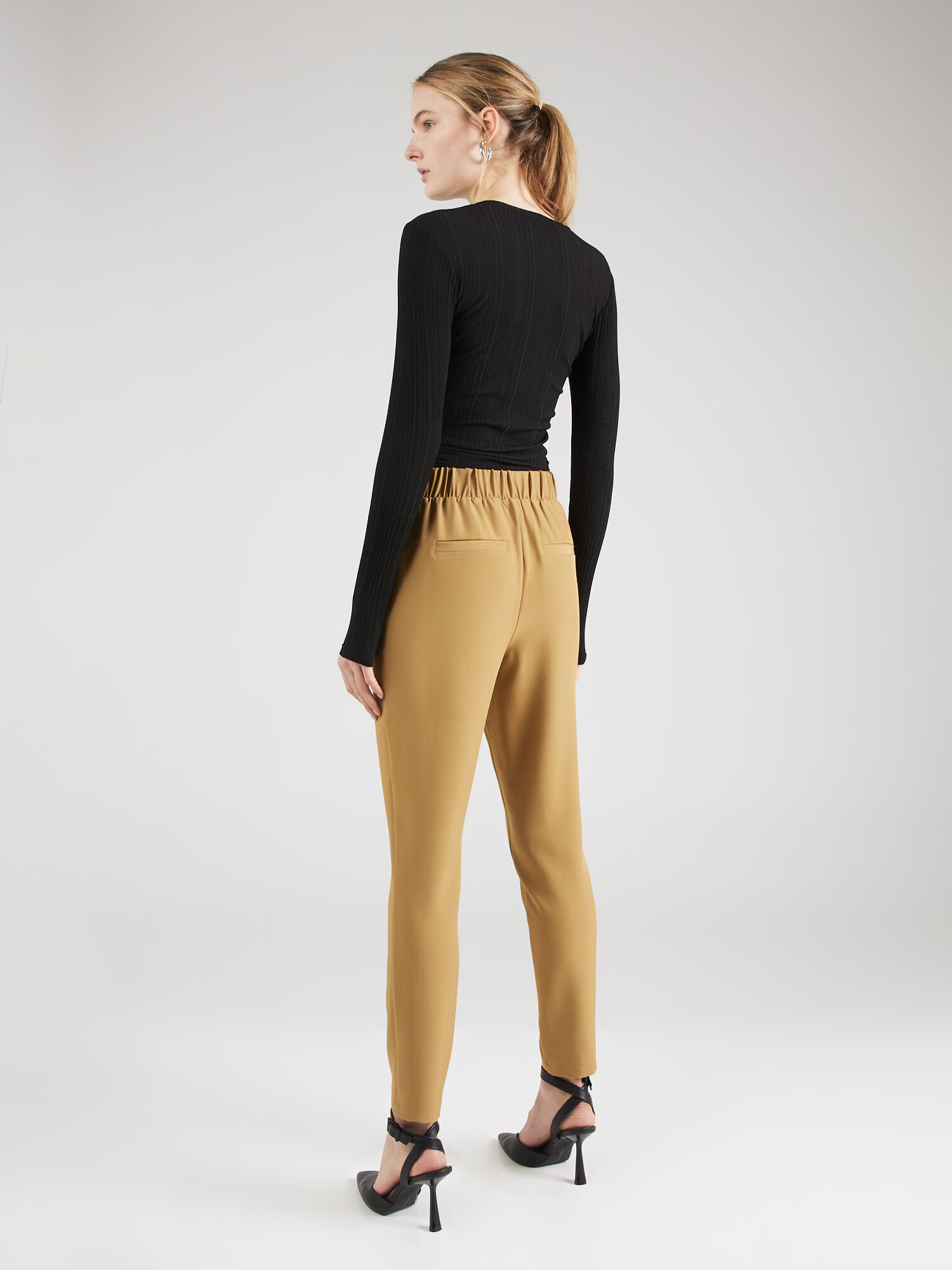 VERO MODA Pantaloni cu dungă 'CARLA' maro deschis - Pled.ro