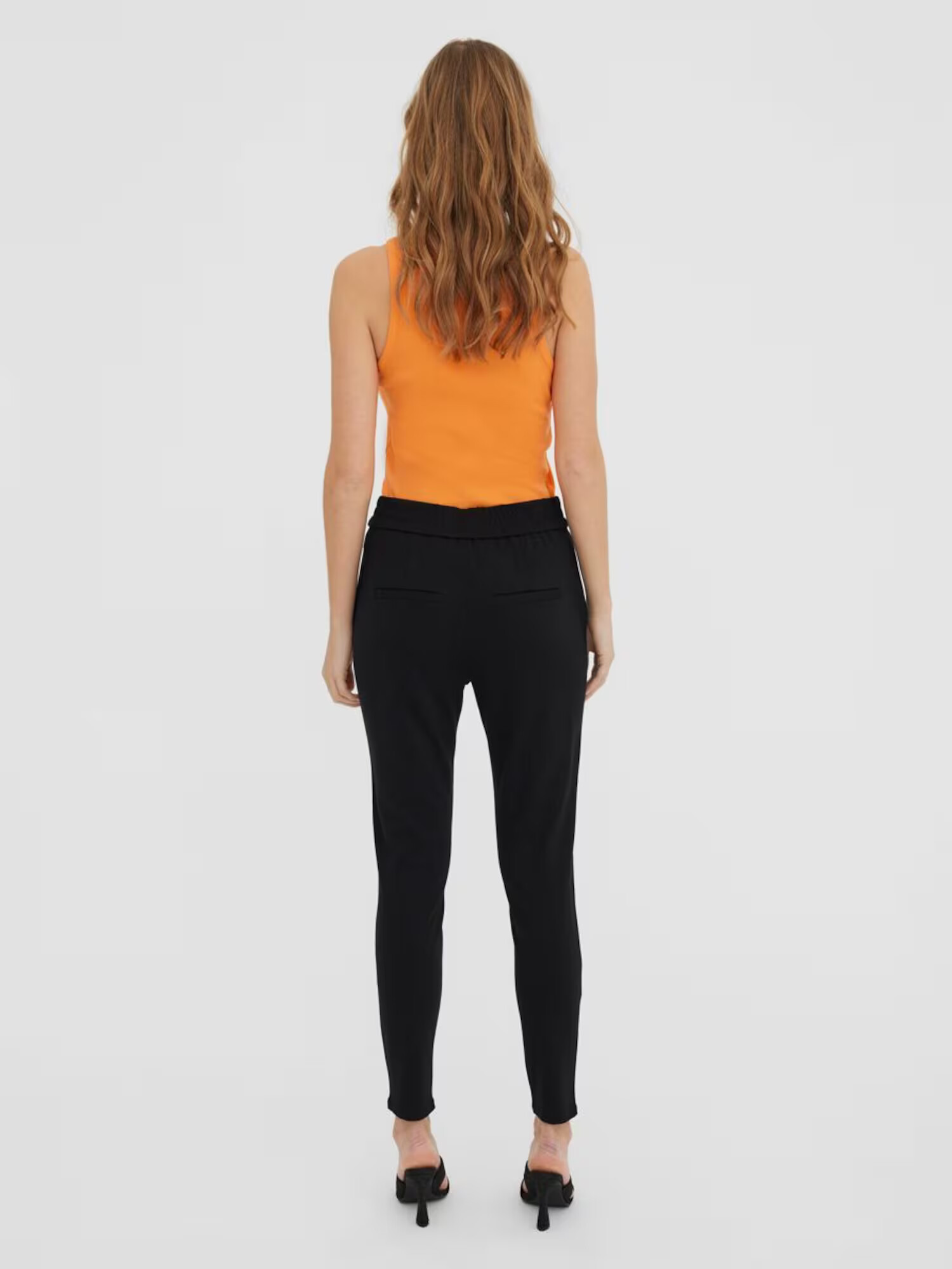 VERO MODA Pantaloni cu dungă negru - Pled.ro