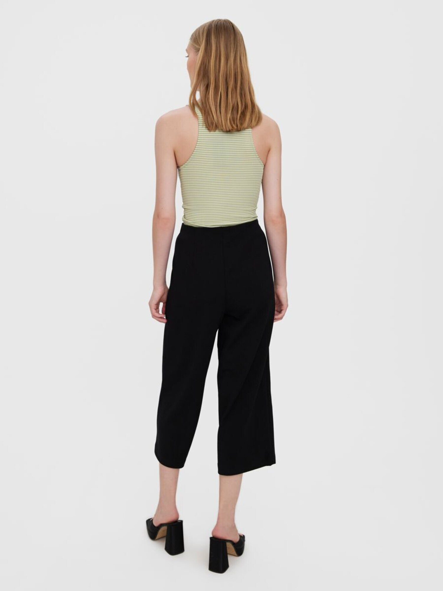 VERO MODA Pantaloni cu dungă negru - Pled.ro