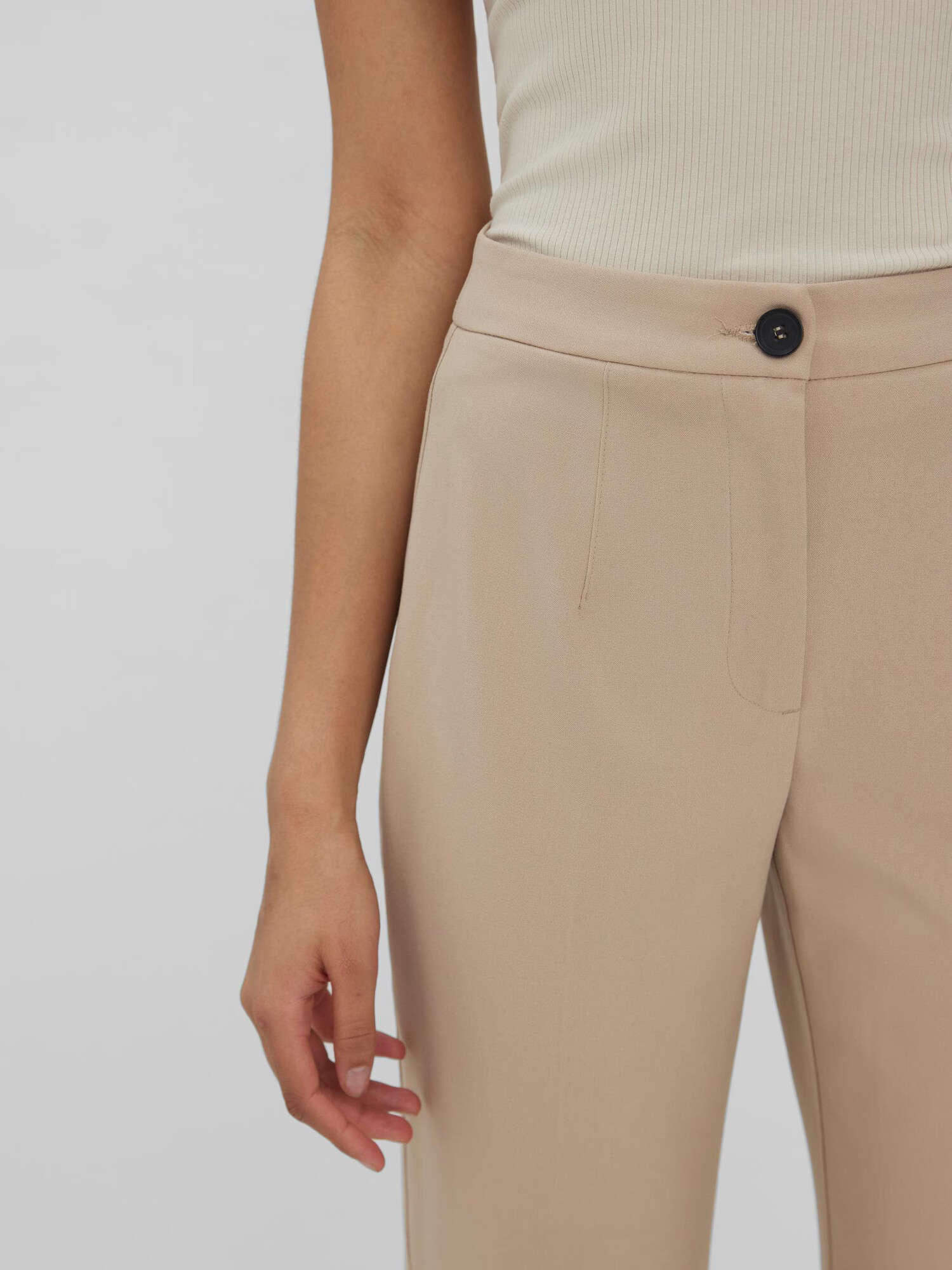 VERO MODA Pantaloni cu dungă 'Sasie' maro - Pled.ro