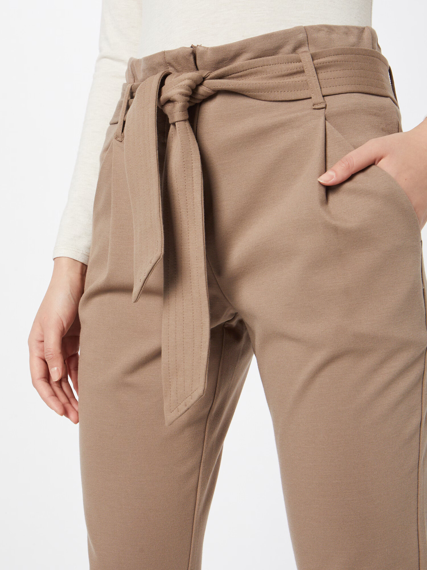 VERO MODA Pantaloni cutați 'Bailey' maro deschis - Pled.ro