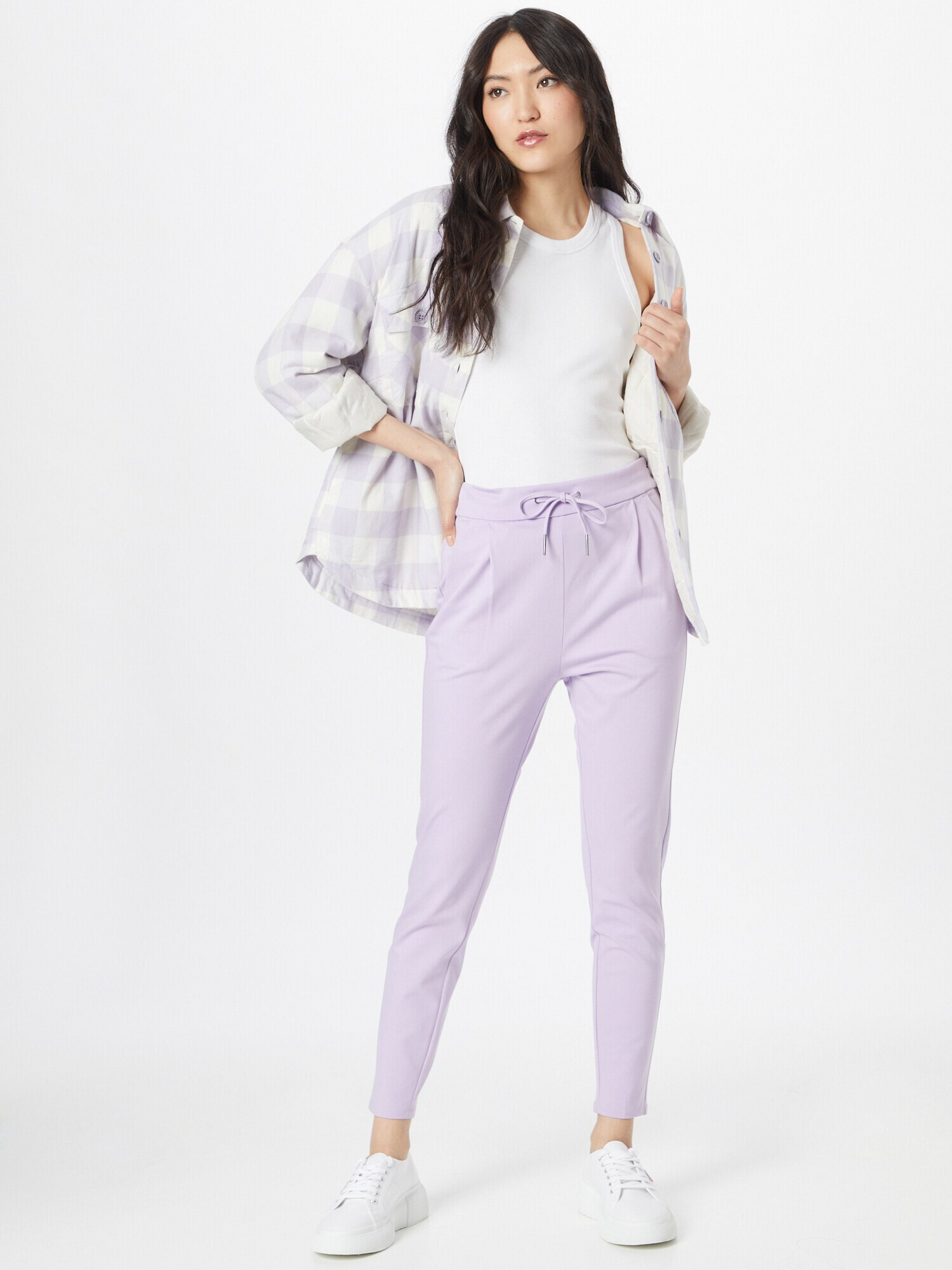 VERO MODA Pantaloni 'Eva' lila - Pled.ro