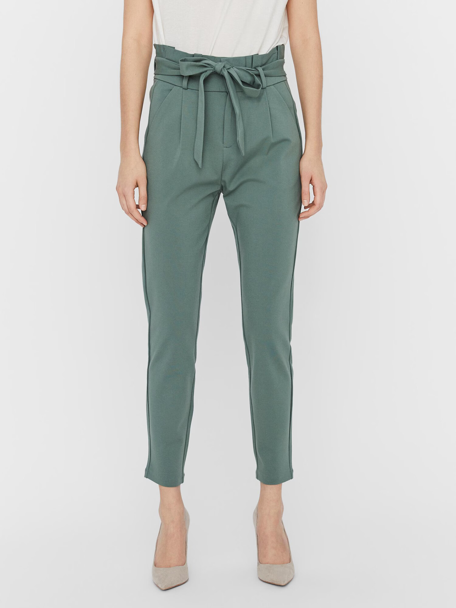 VERO MODA Pantaloni cutați 'Eva' verde - Pled.ro