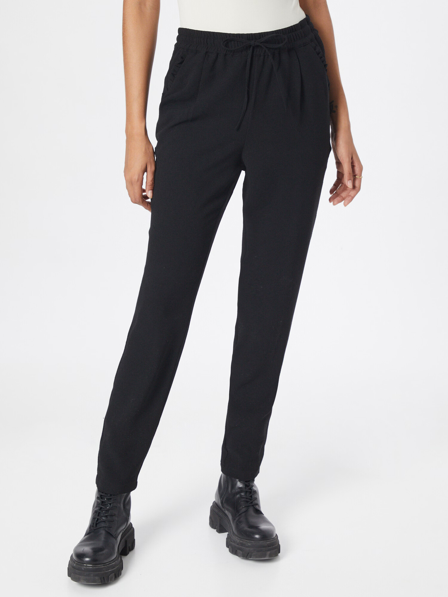 VERO MODA Pantaloni cutați 'FARREN' negru - Pled.ro