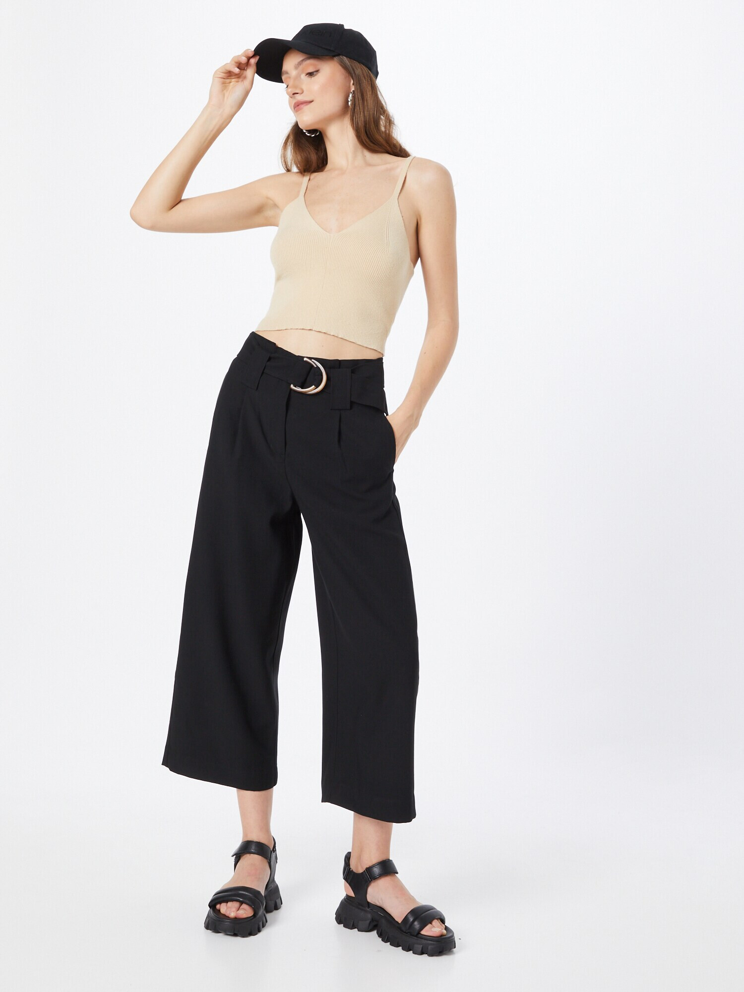 VERO MODA Pantaloni cutați 'Orla' negru - Pled.ro