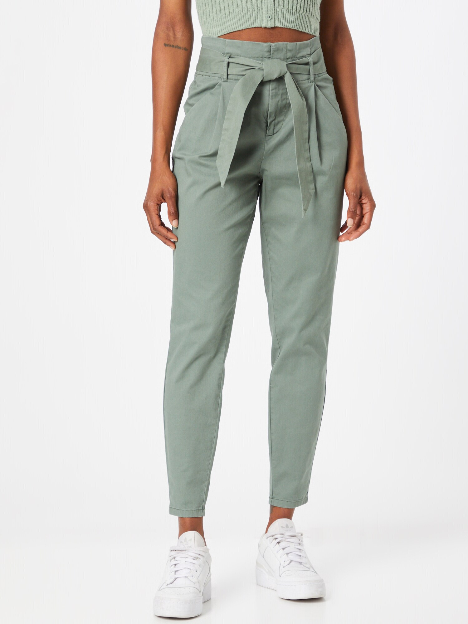 VERO MODA Pantaloni cutați verde - Pled.ro