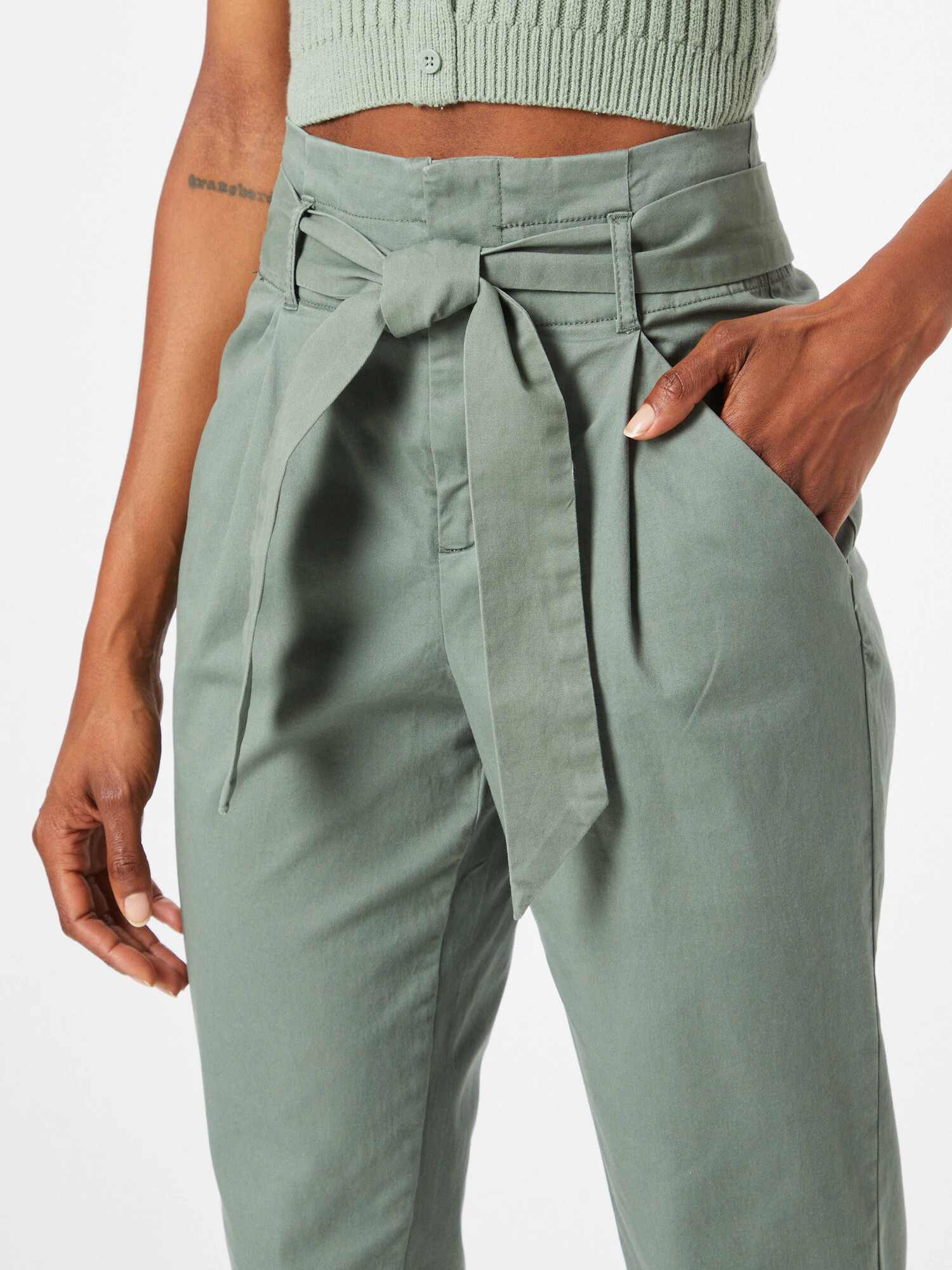 VERO MODA Pantaloni cutați verde - Pled.ro