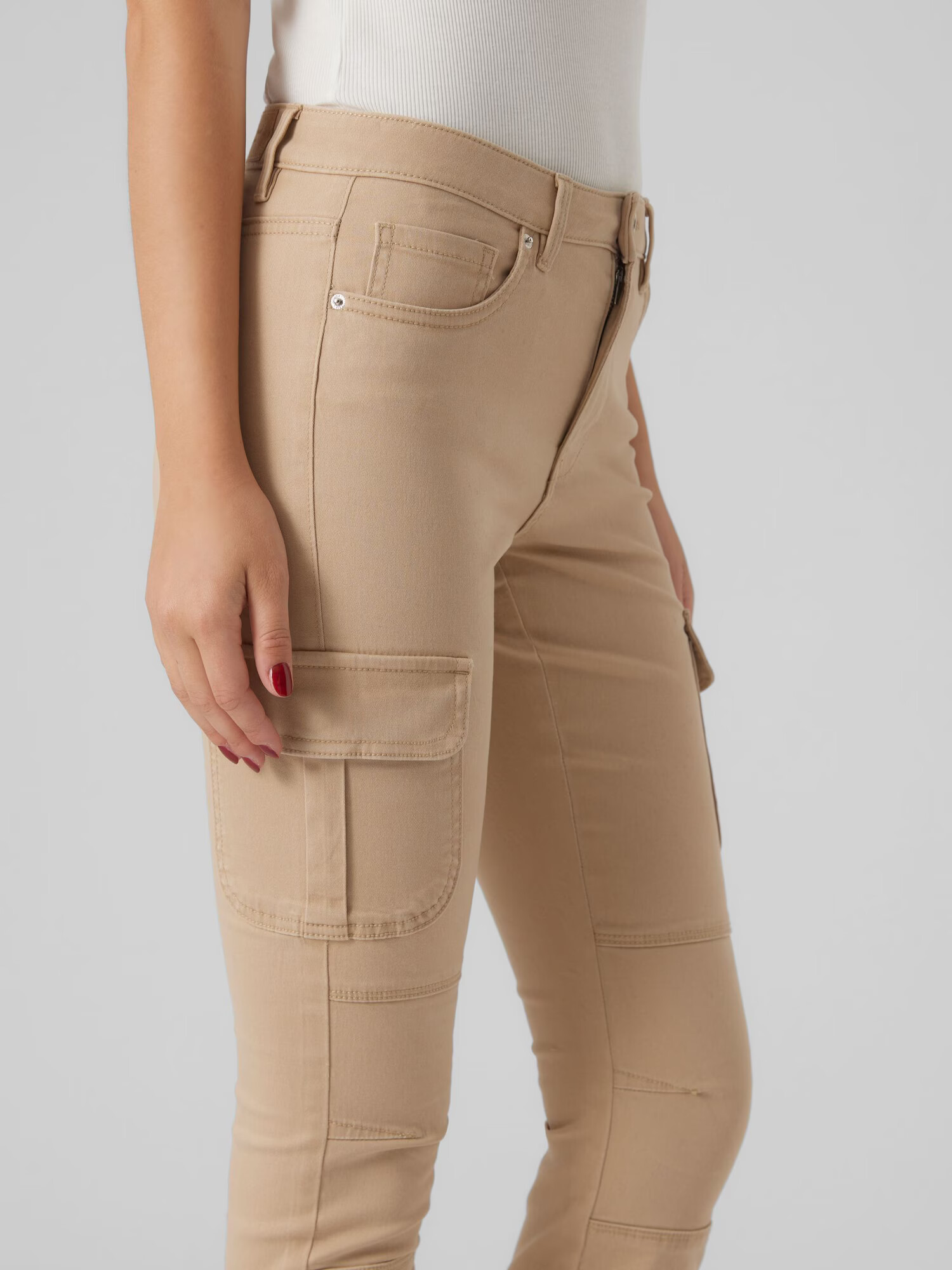 VERO MODA Pantaloni eleganți bej - Pled.ro