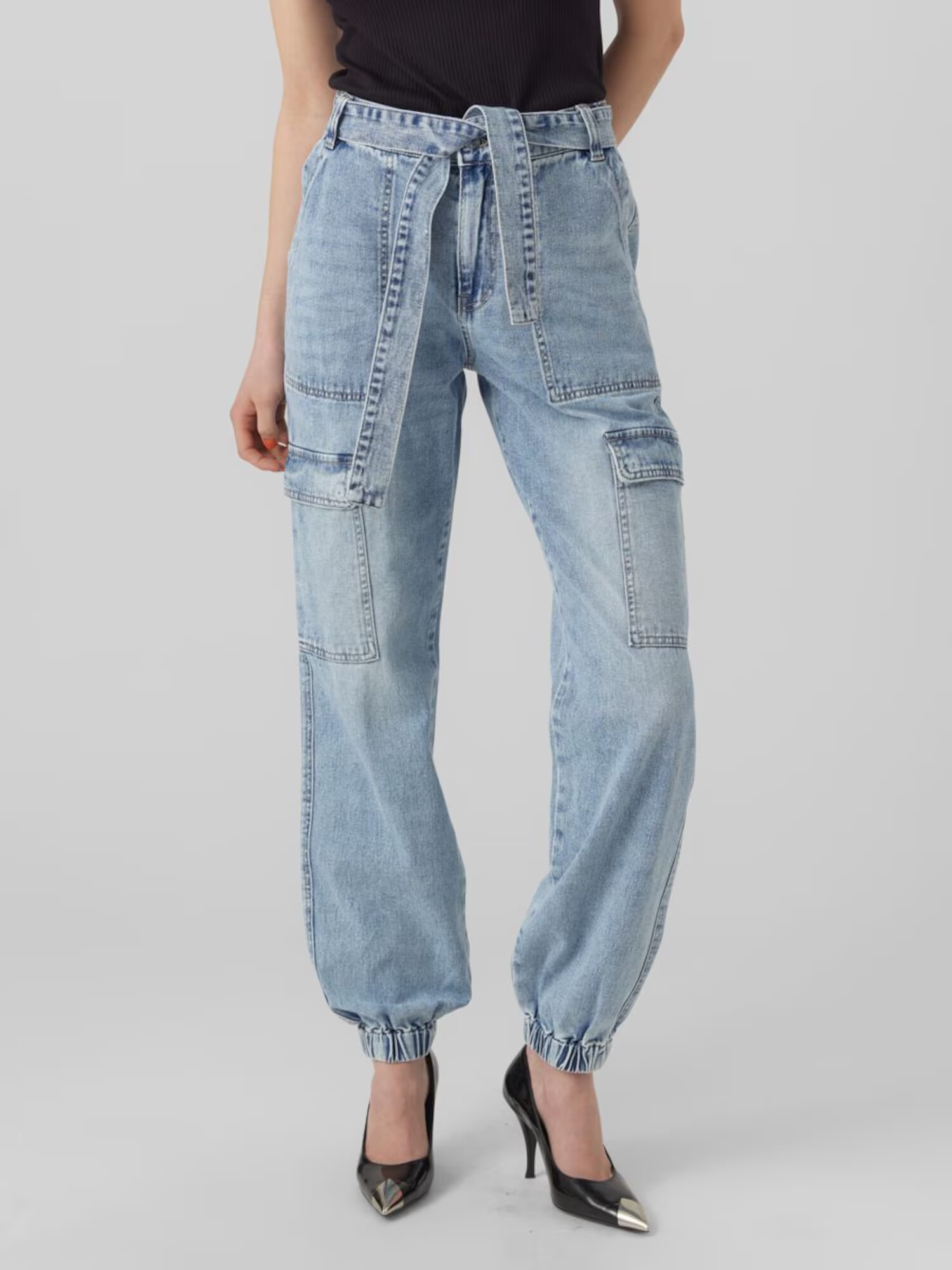 VERO MODA Pantaloni eleganți 'Ella' albastru denim - Pled.ro