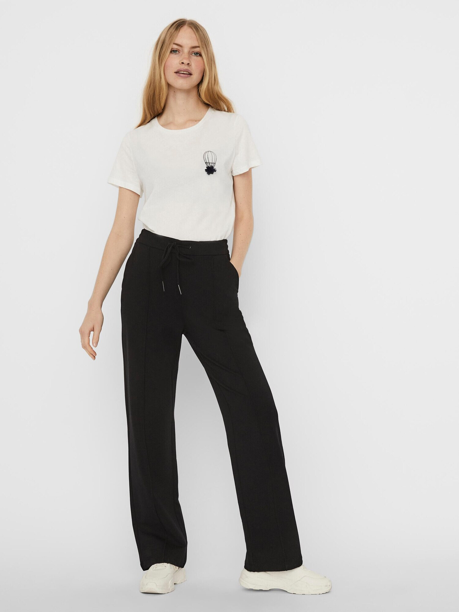 VERO MODA Pantaloni 'Eva' negru - Pled.ro