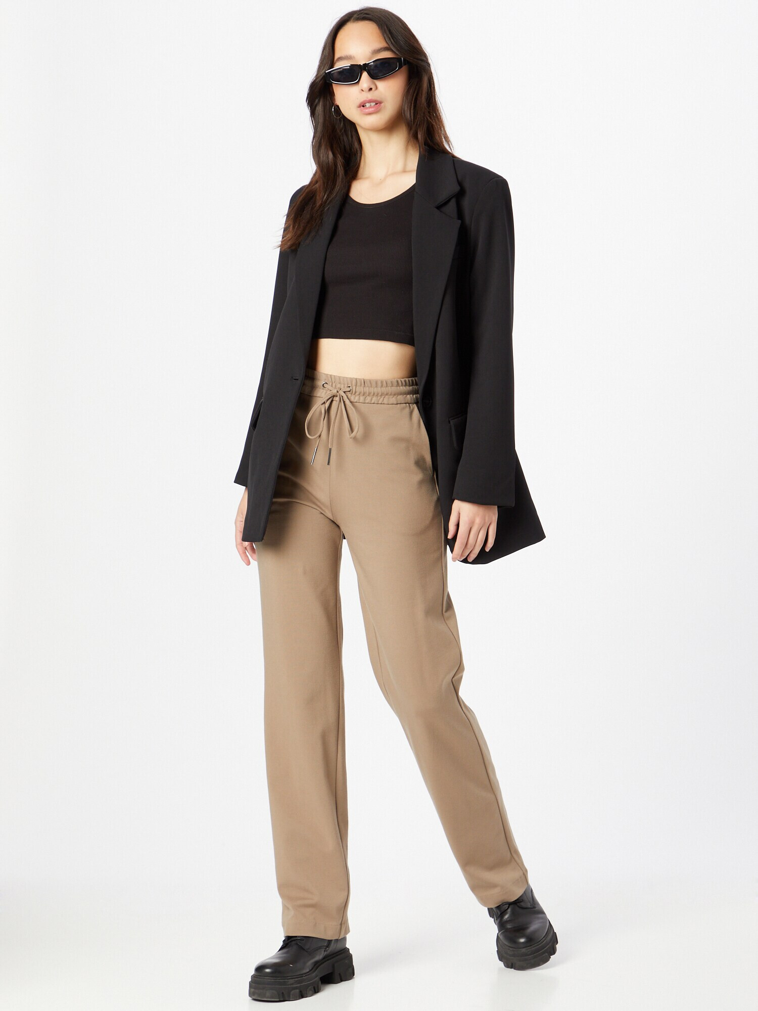 VERO MODA Pantaloni 'Evana' maro deschis - Pled.ro