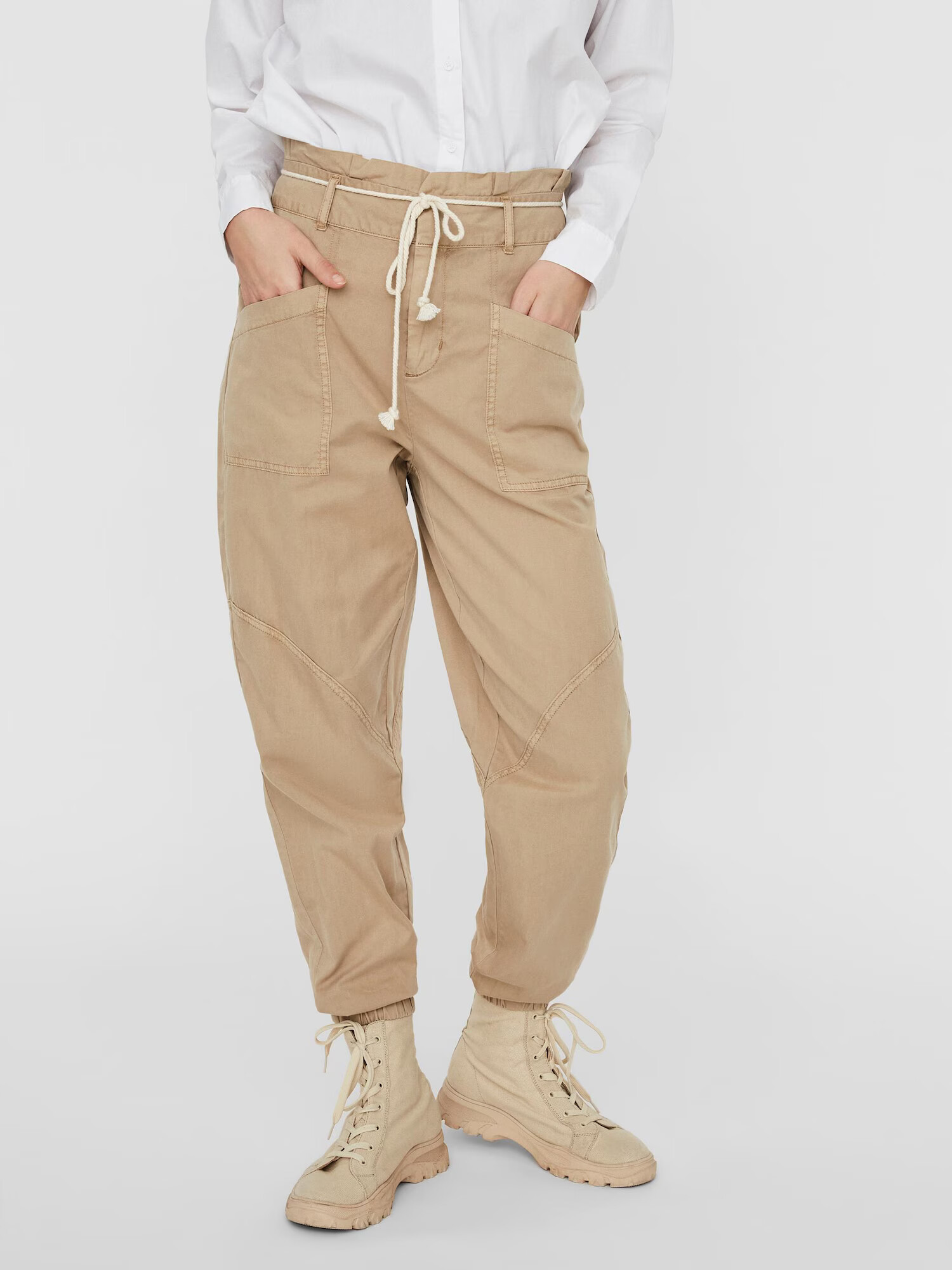 VERO MODA Pantaloni 'Flame' nisipiu - Pled.ro