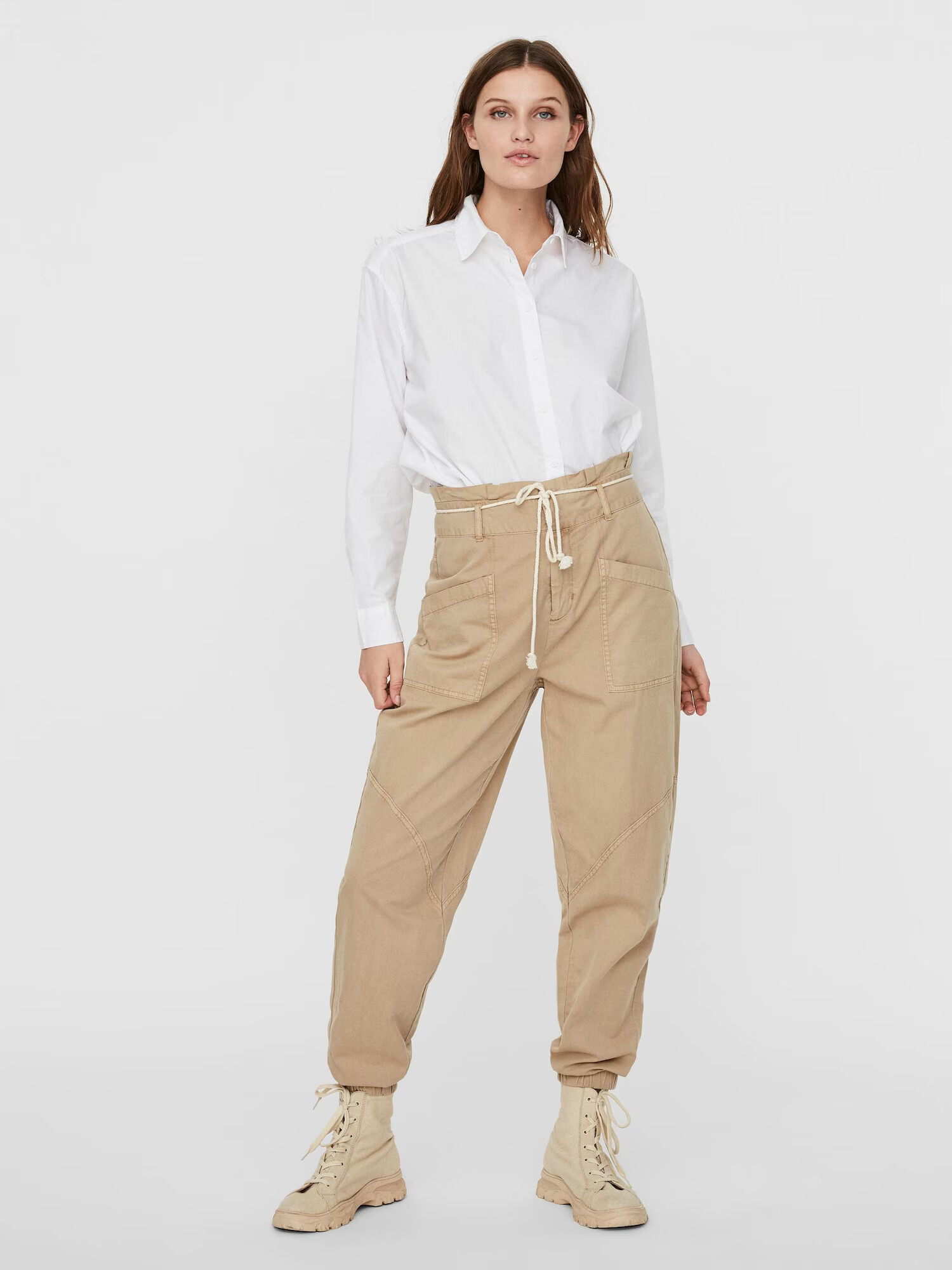 VERO MODA Pantaloni 'Flame' nisipiu - Pled.ro