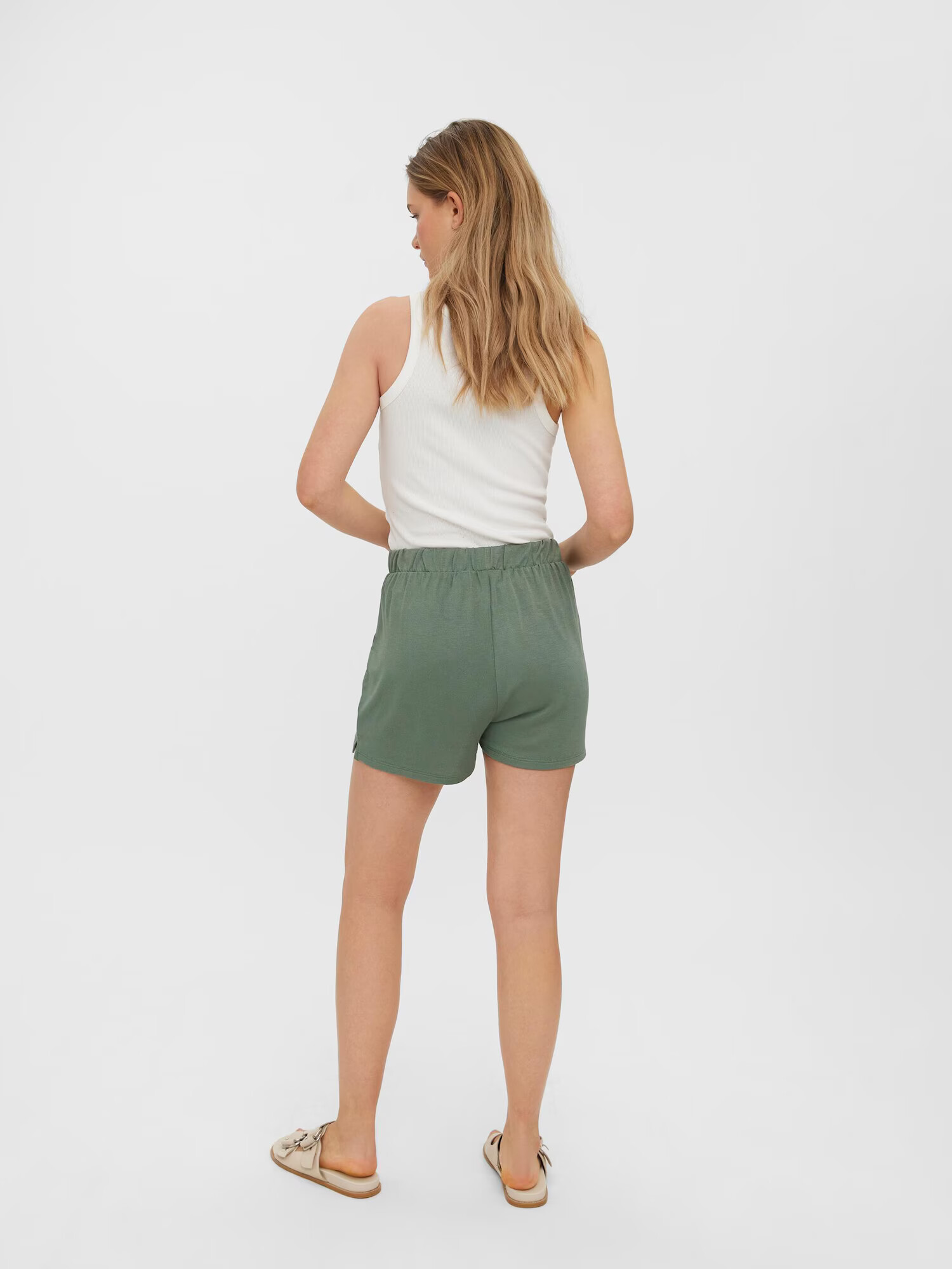 VERO MODA Pantaloni 'Flowy' kaki - Pled.ro