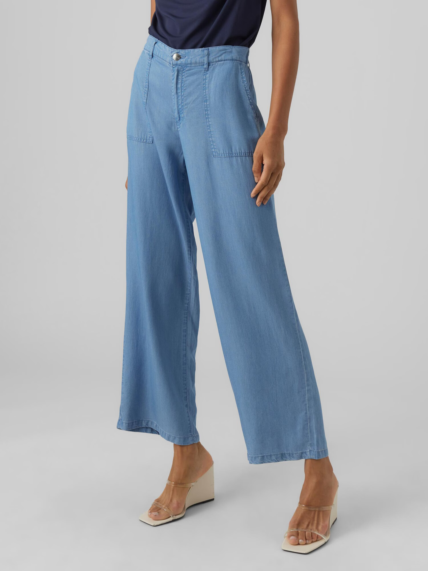 VERO MODA Pantaloni 'Harper' albastru - Pled.ro