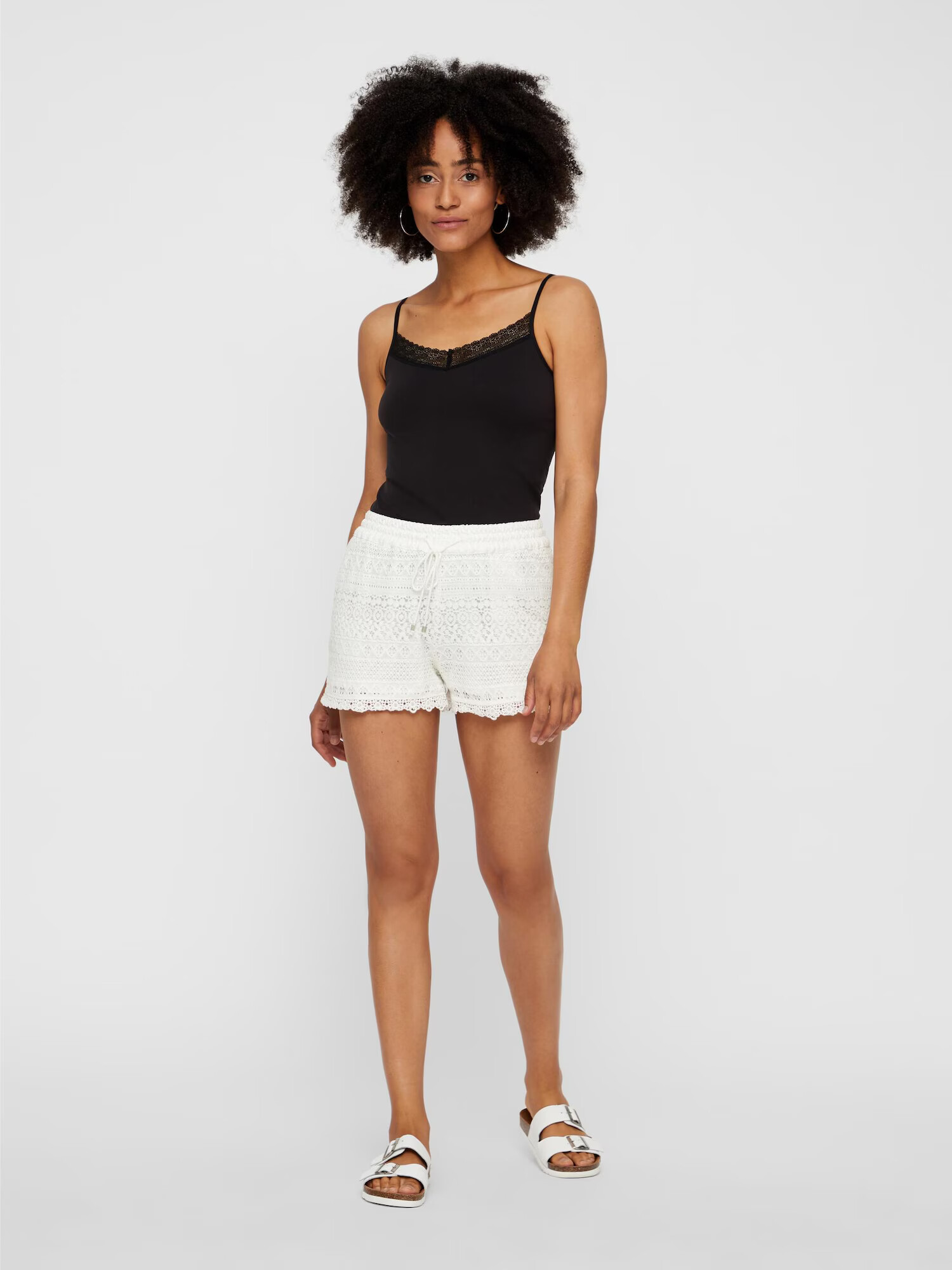 VERO MODA Pantaloni 'Honey' alb - Pled.ro