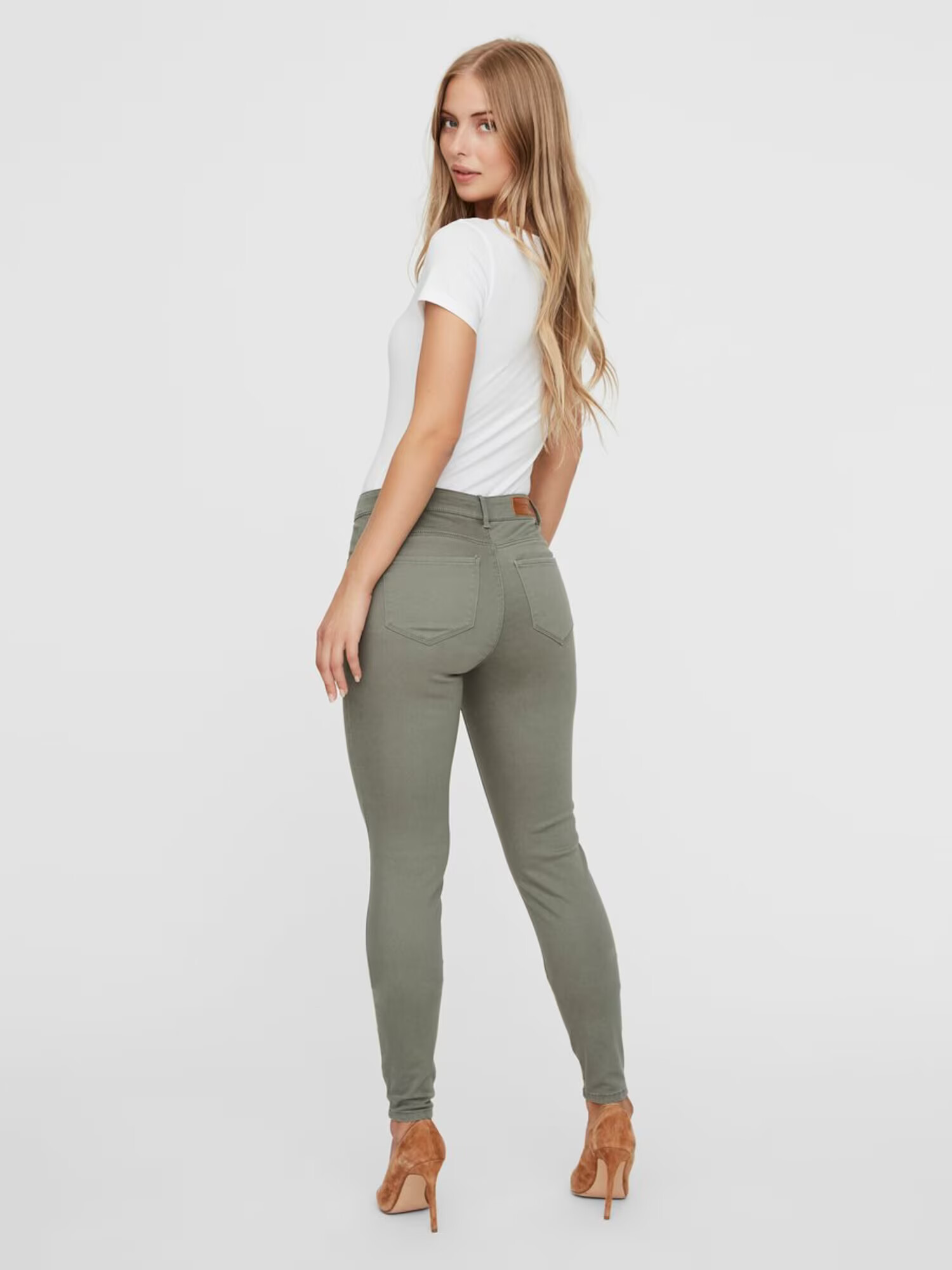 VERO MODA Pantaloni 'Hot' kaki - Pled.ro